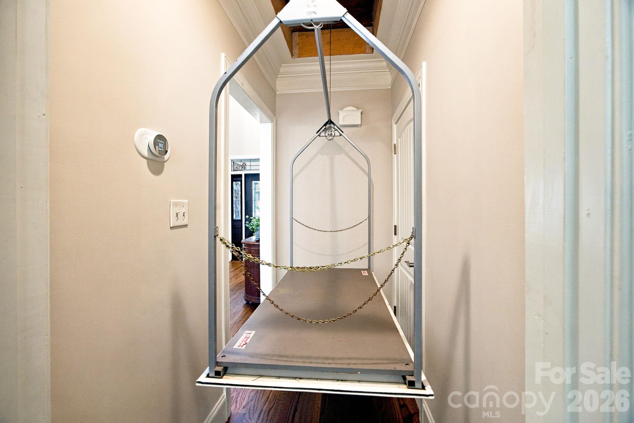 VersaLift System makes moving things into the attic a breeze - 105 Alder Springs Lane, Mooresville
