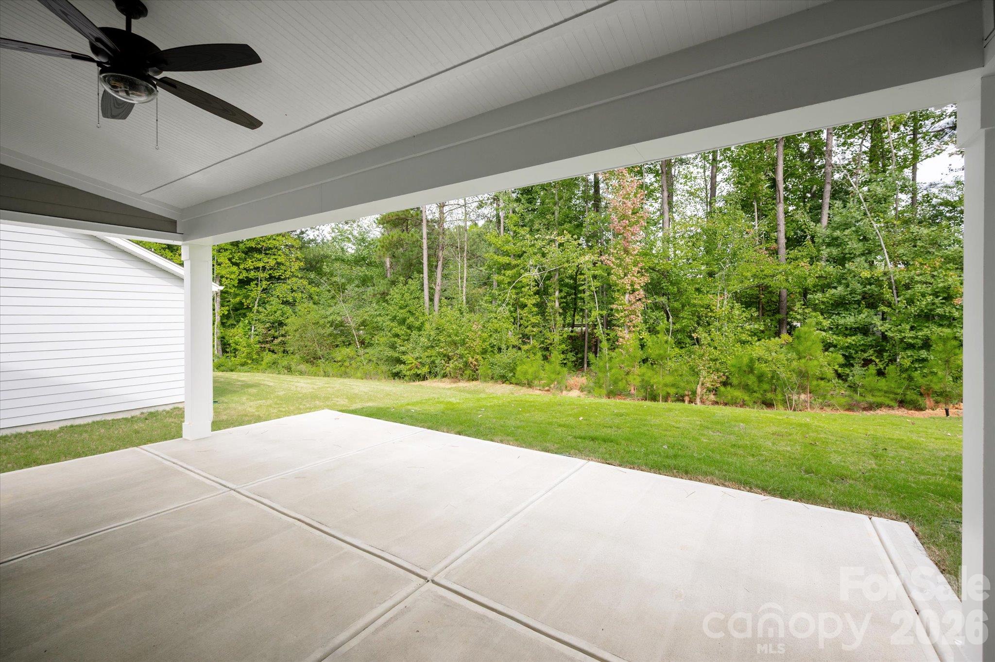 Rear Covered Patio with View of Backyard - 2022 Sabra Street, Gastonia