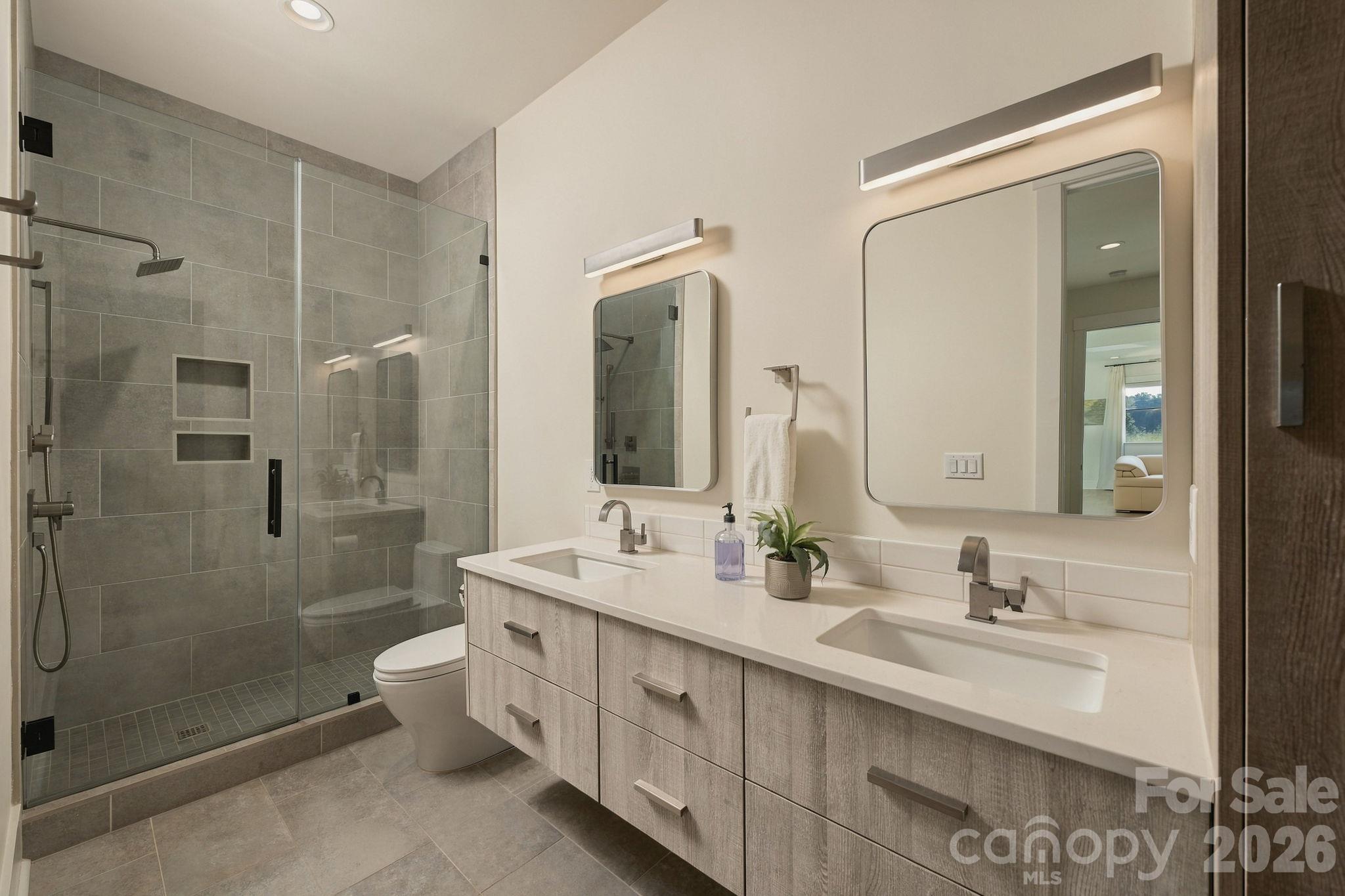 Primary bathroom lower level - 298 Marietta Road, Mooresville