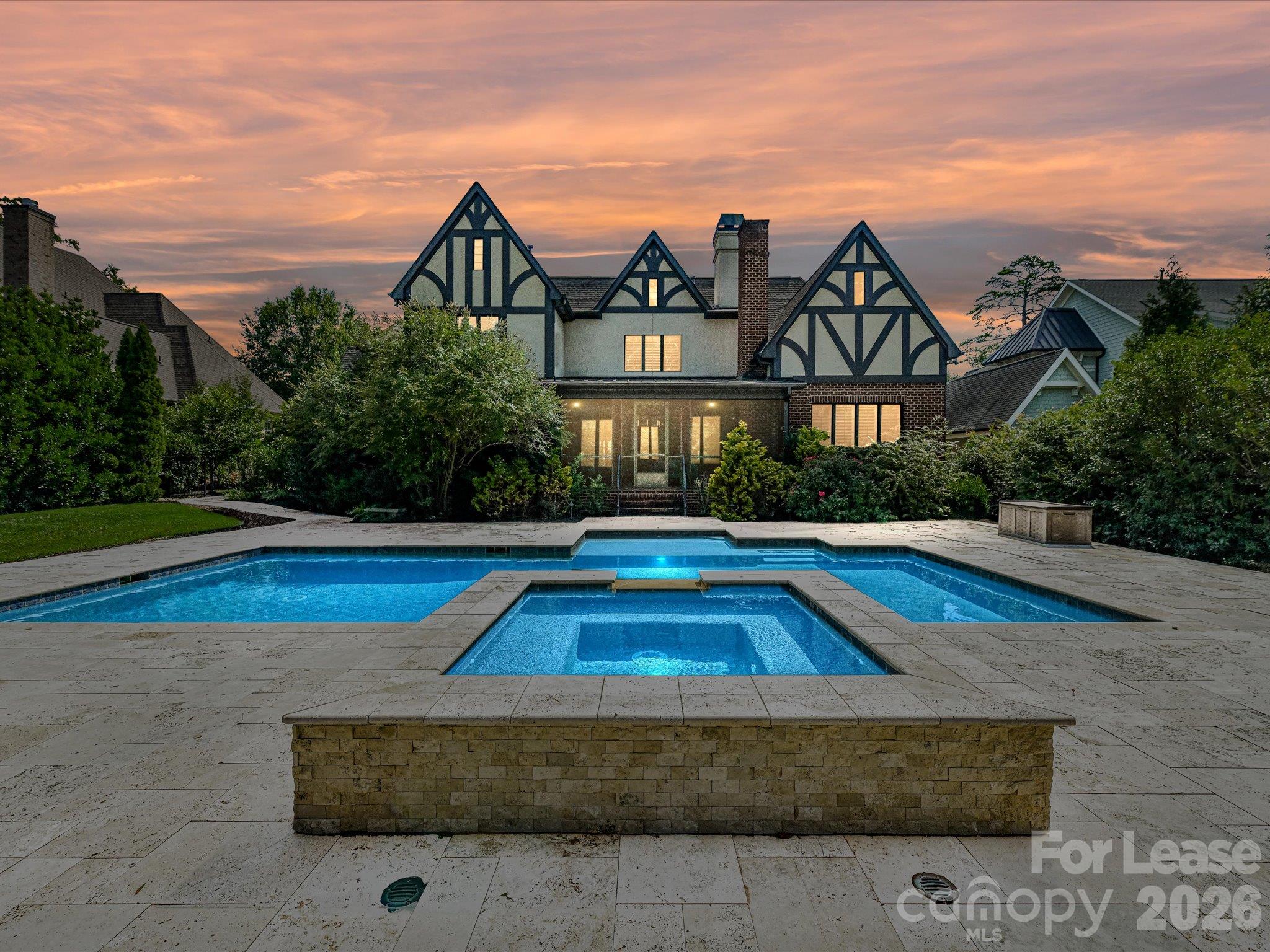 Evening View Pool and Spa - 808 Huntington Park Drive, Charlotte