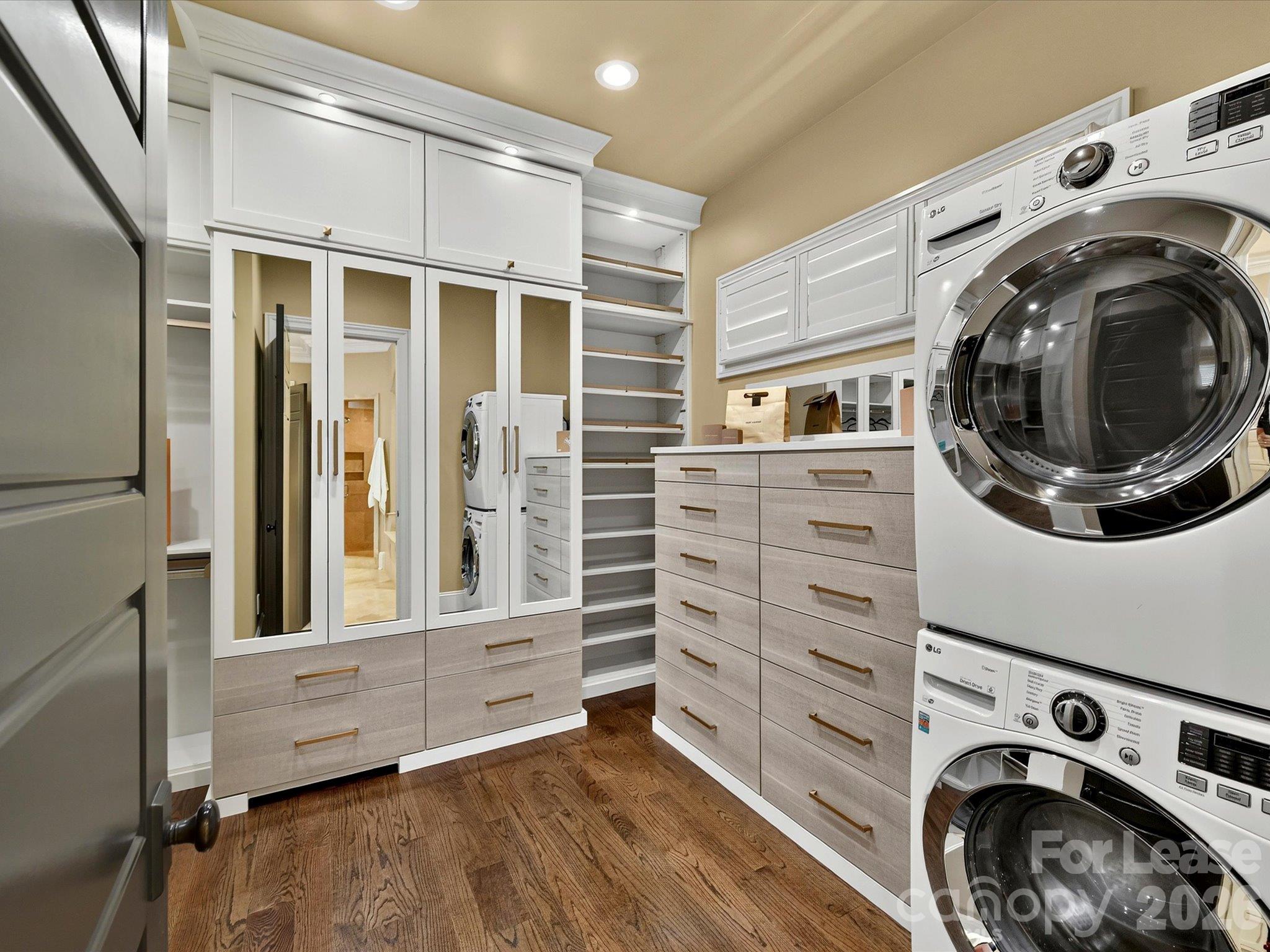 Primary Closet and 2nd Laundry - 808 Huntington Park Drive, Charlotte