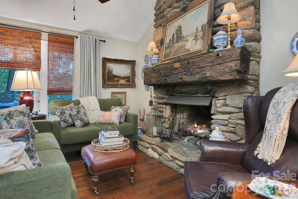 Authentic  Stone Fireplace - 2377 Connestee Trail, Brevard