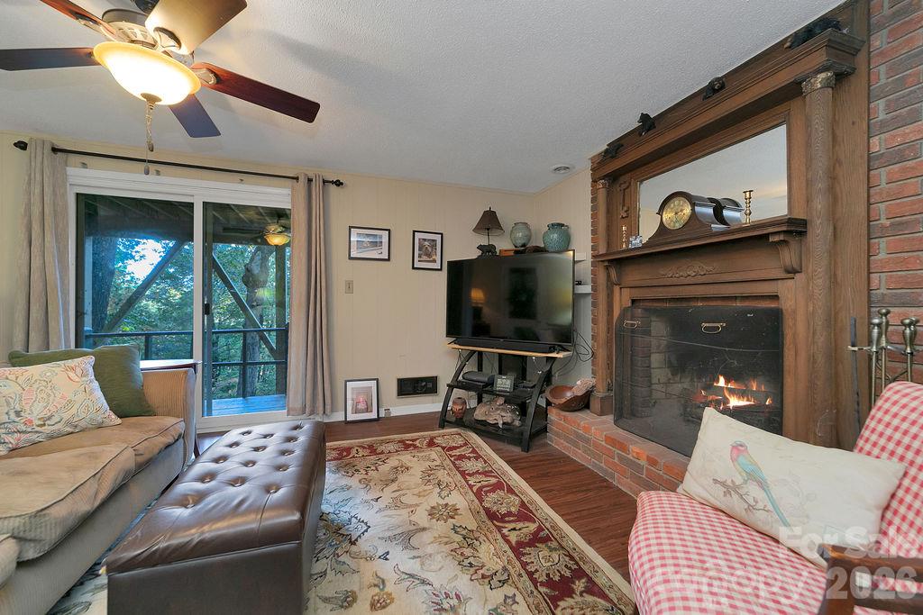 Wood Burning Fireplace - 2377 Connestee Trail, Brevard