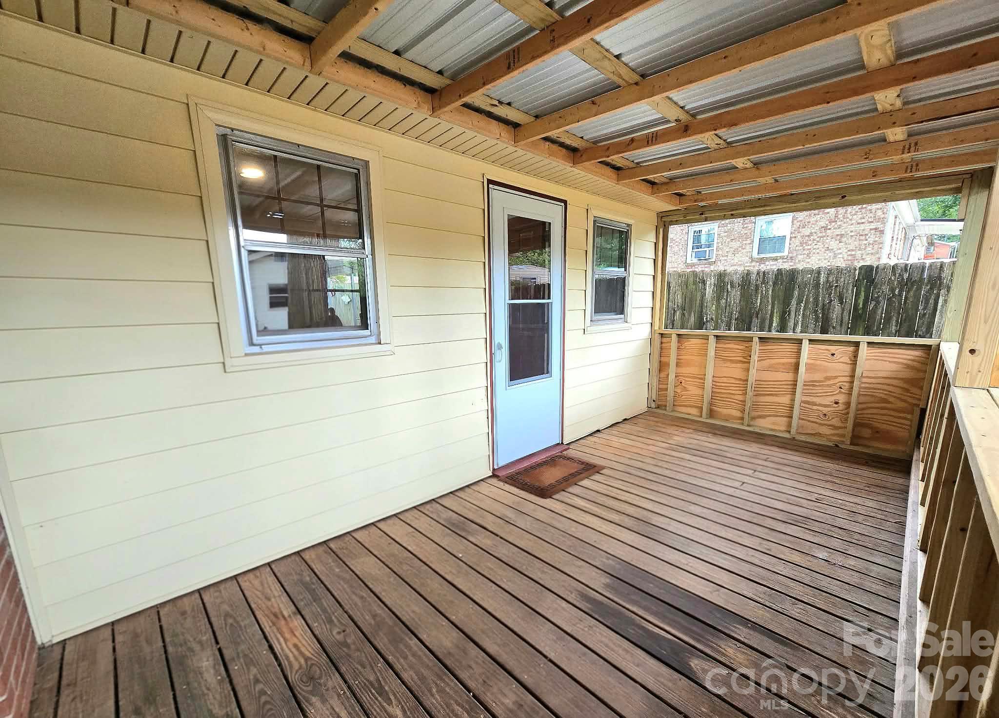 Covered Back Deck with direct entrance into the Flex Space - 4107 Windwood Drive, Gastonia