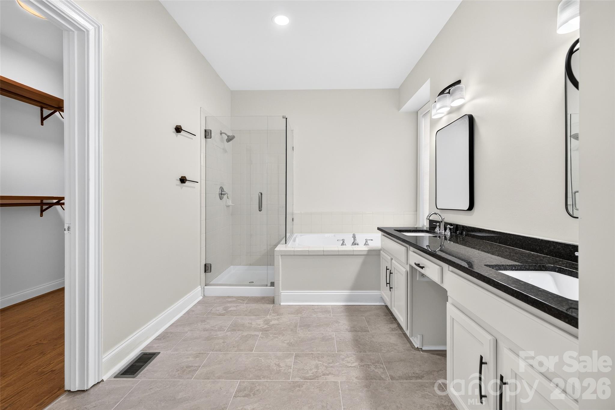 Primary bathroom new flooring - 231 Fairview Lane, Davidson