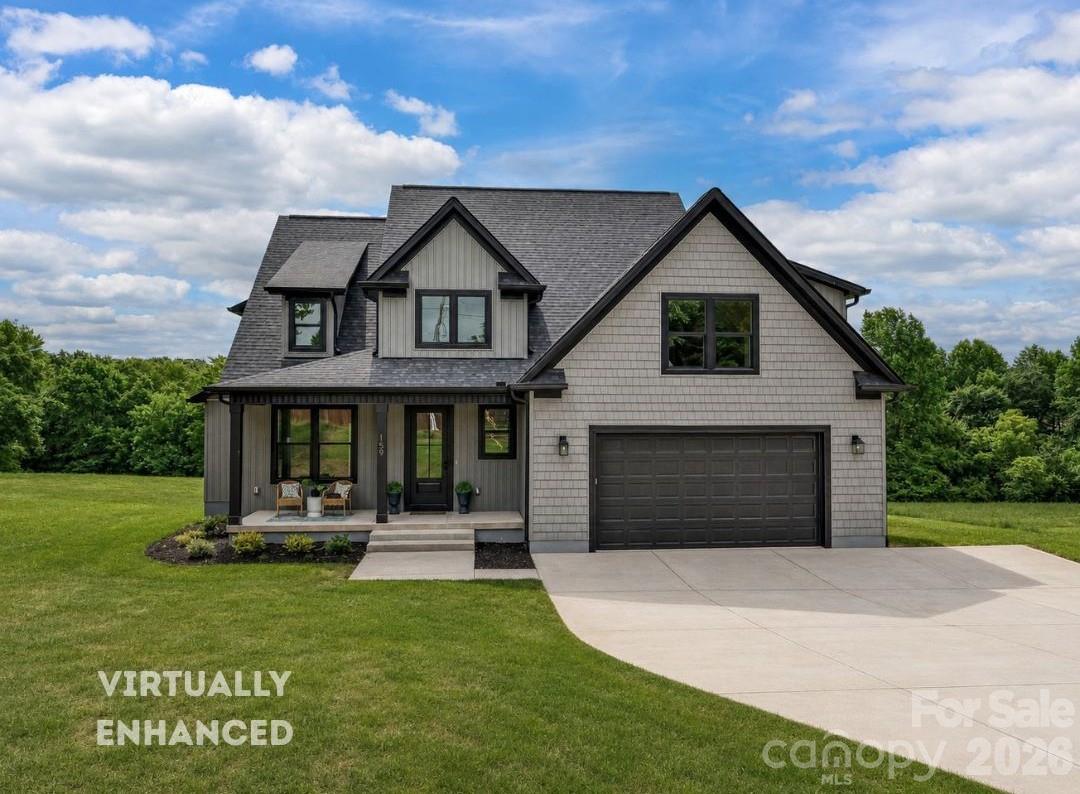 Concept Grass - Beautiful modern farmhouse with striking curb appeal, a spacious 2 car garage & serene tree-lined views creating the perfect blend of luxury & privacy. - 159 Lone Pine Road, Statesville