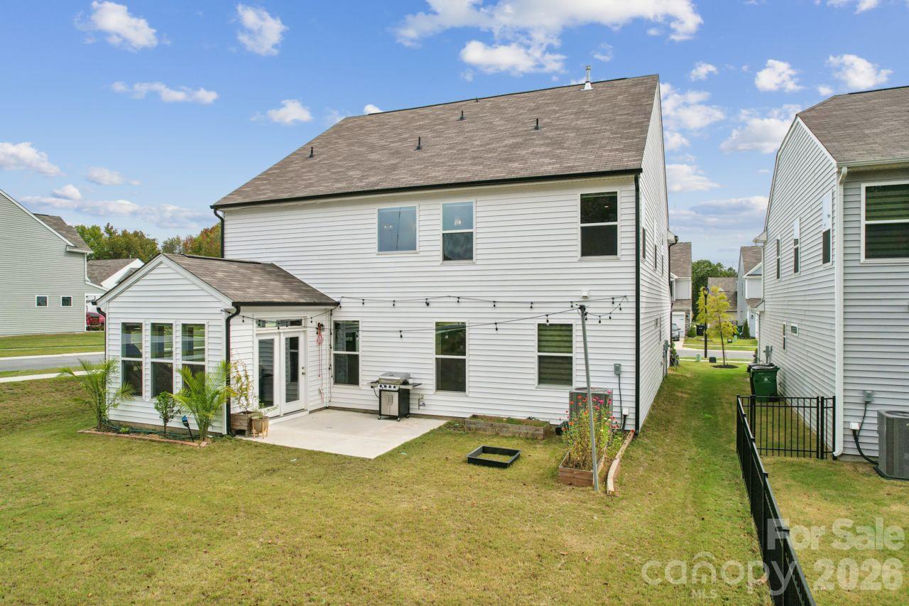Backyard and patio - 8704 Frank Grier Road, Charlotte