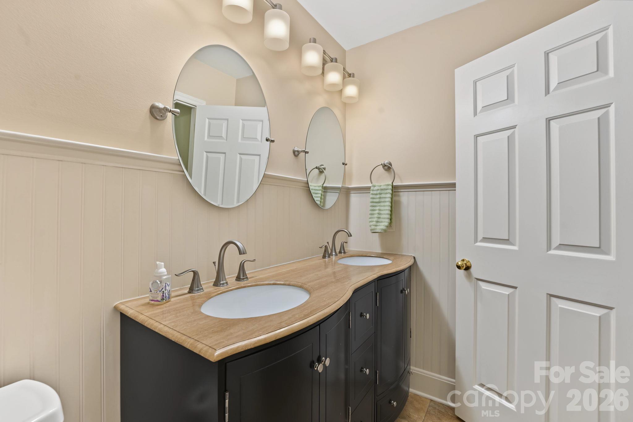 Lovely finishes in this updated primary bathroom - 420 English Ivy Court, Fort Mill