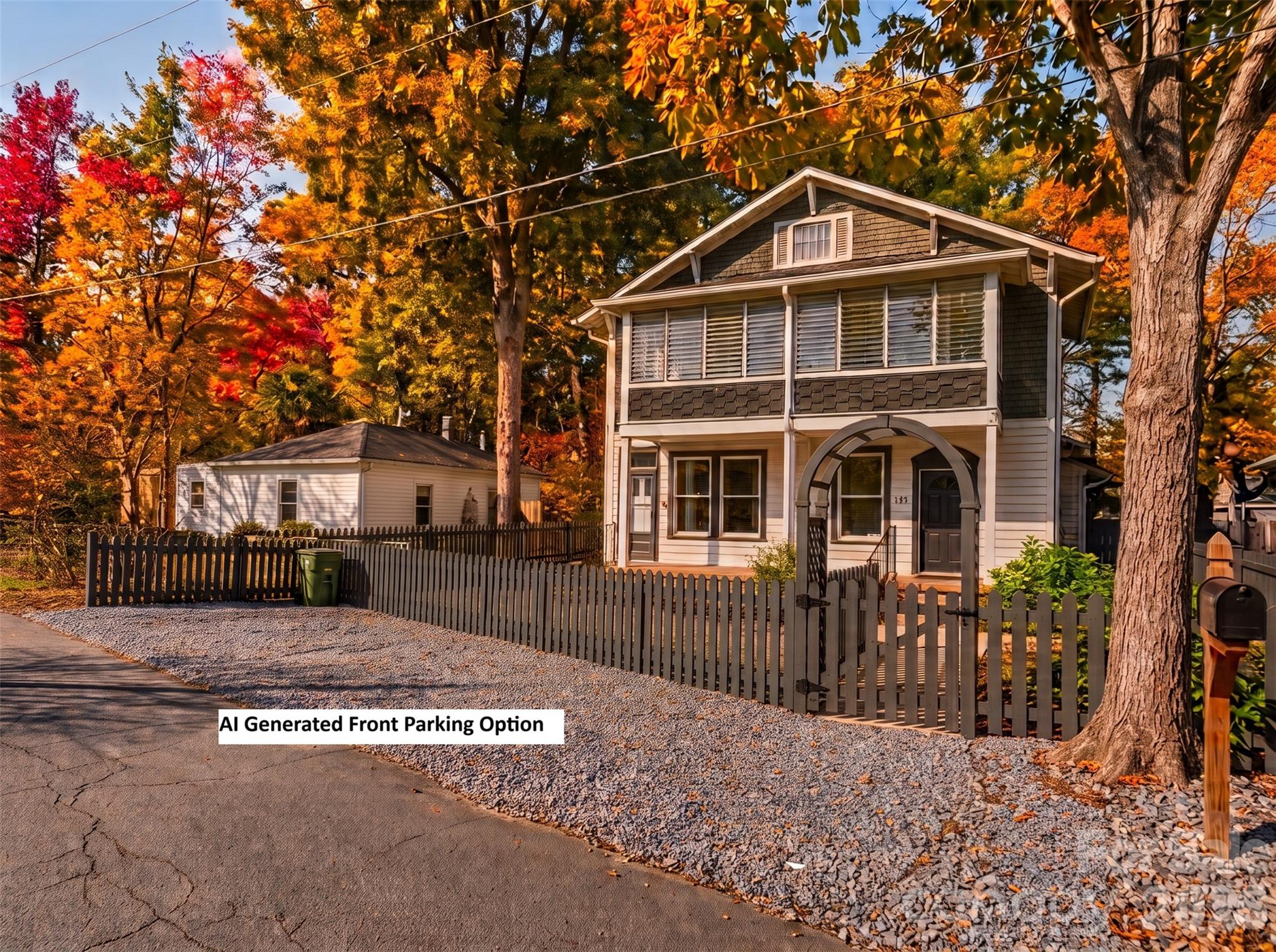 AI-generated Front Parking Option for 113 Stewart Street - 111-113 Stewart Street, Hendersonville