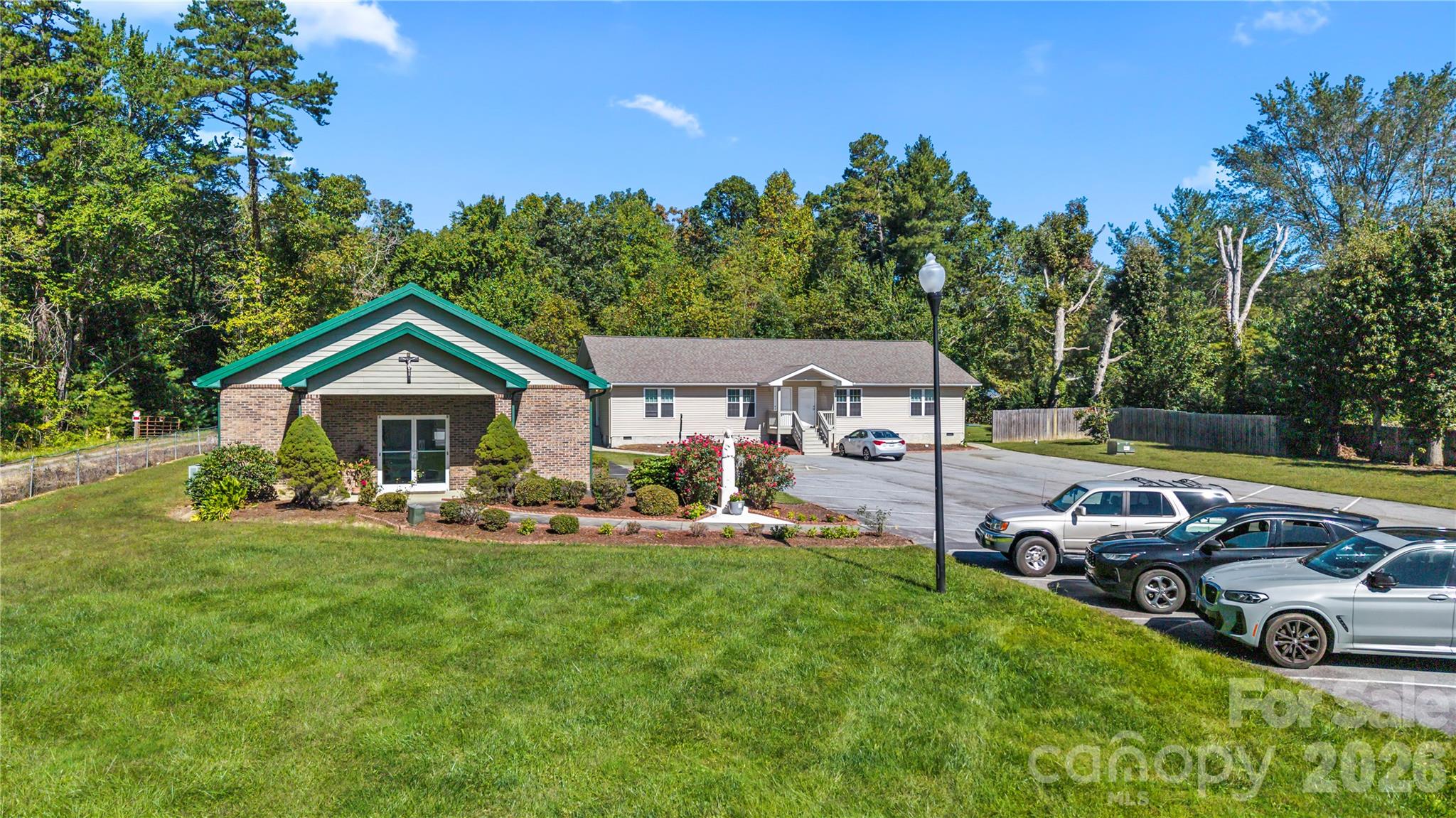 Currently a gathering hall/church - 1589 Cane Creek Road, Fletcher