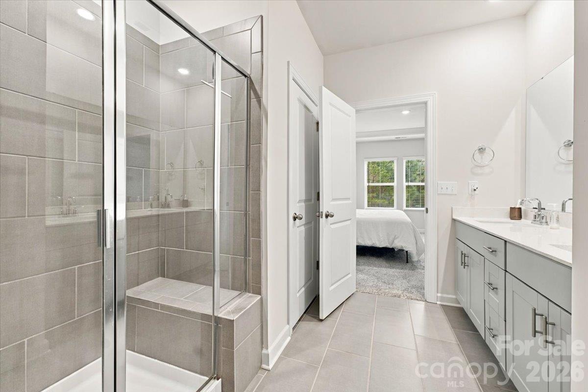 Primary bathroom. - 7722 Porrera Street, Charlotte