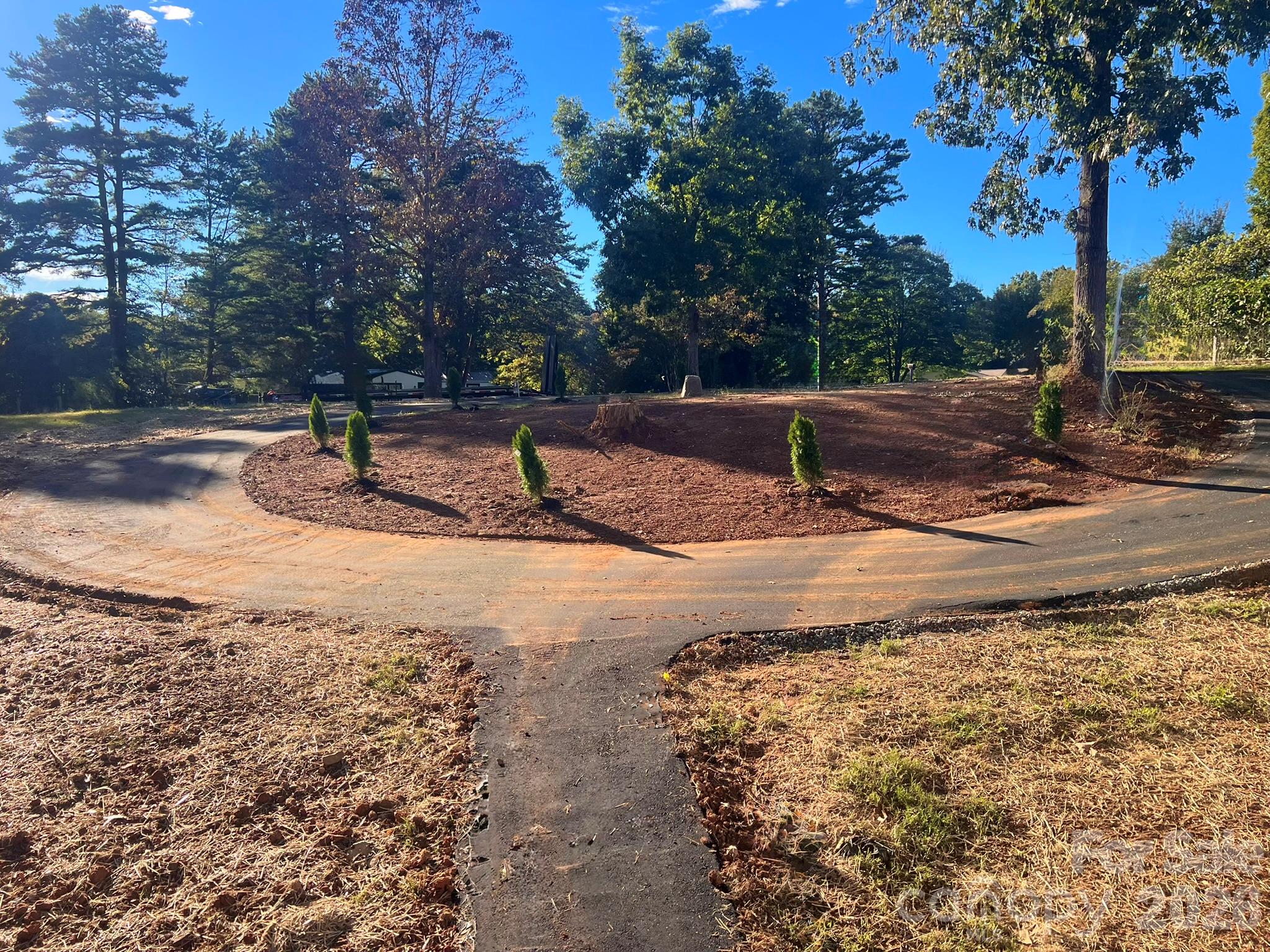 New Asphalt Circular Driveway - 10380 Turnplow Drive, Davidson
