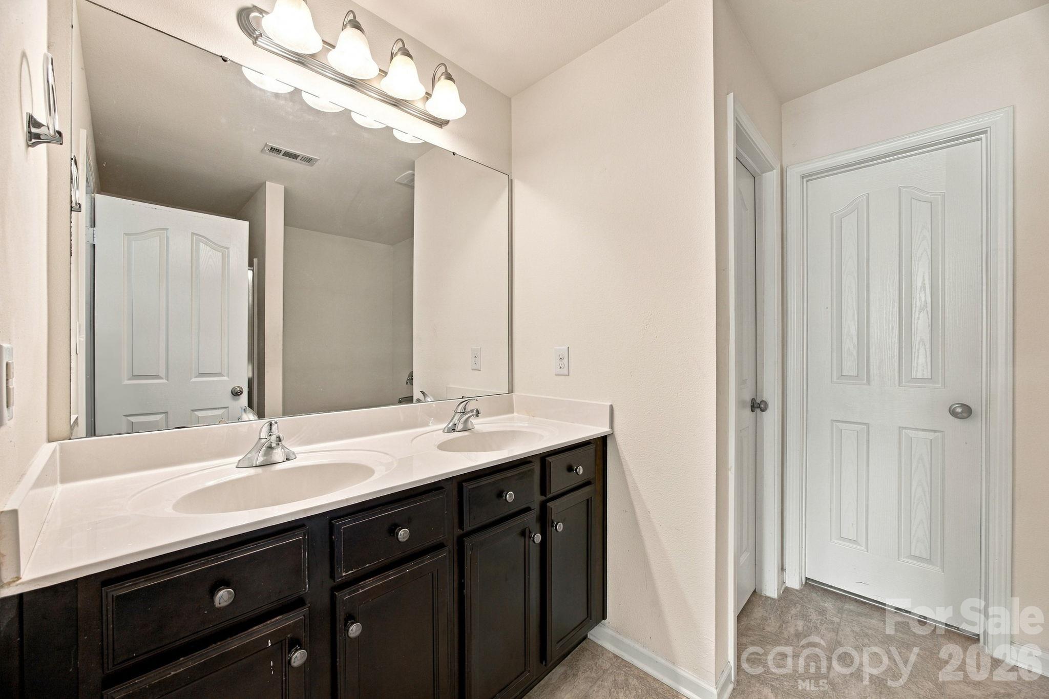 Primary Bath with double sinks - 11604 Ragan Elizabeth Court, Charlotte