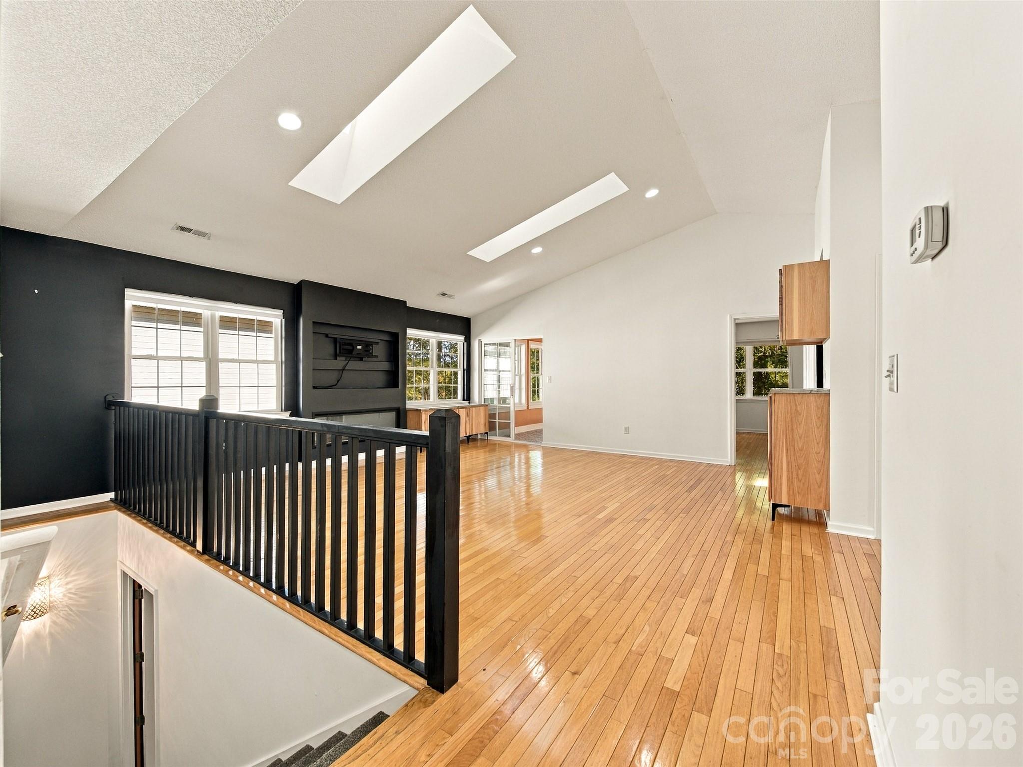 Great Room from Back Hall - 317 Ewarts Hill Road, Hendersonville