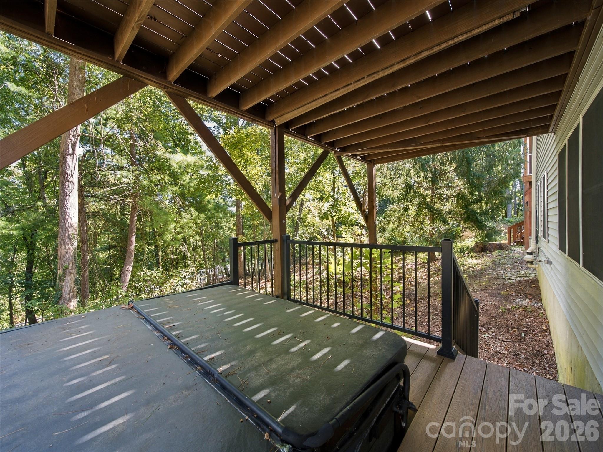 Hot Tub with Custom Decking - 317 Ewarts Hill Road, Hendersonville