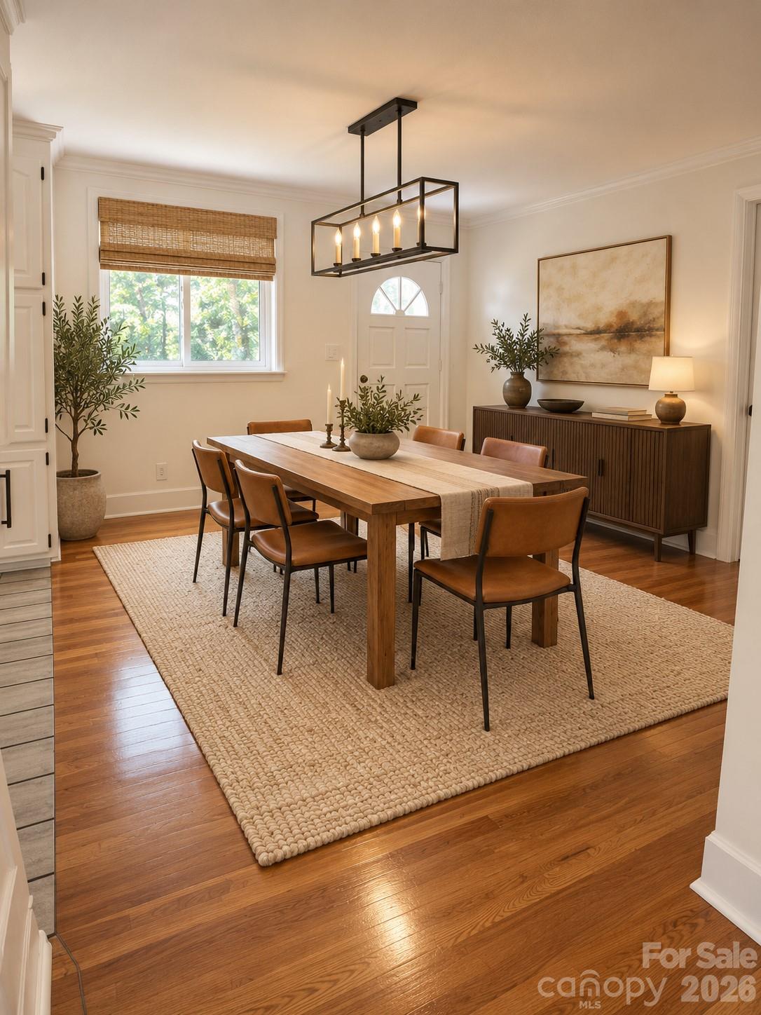 Dining Area (Virtually Staged) - 1627 W Lakewood Drive, Rock Hill