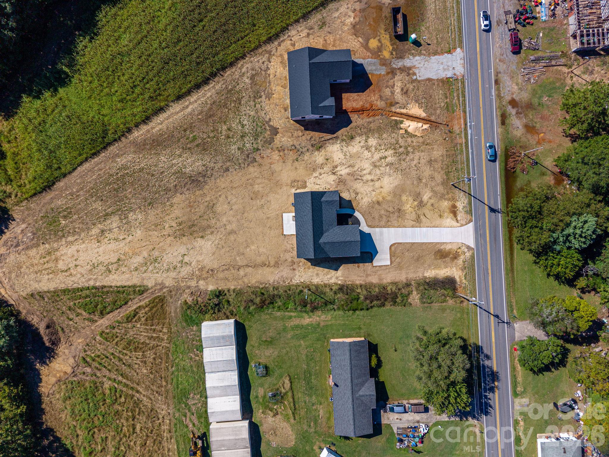 Aerial View Overhead - 3532 Fallston Road, Shelby