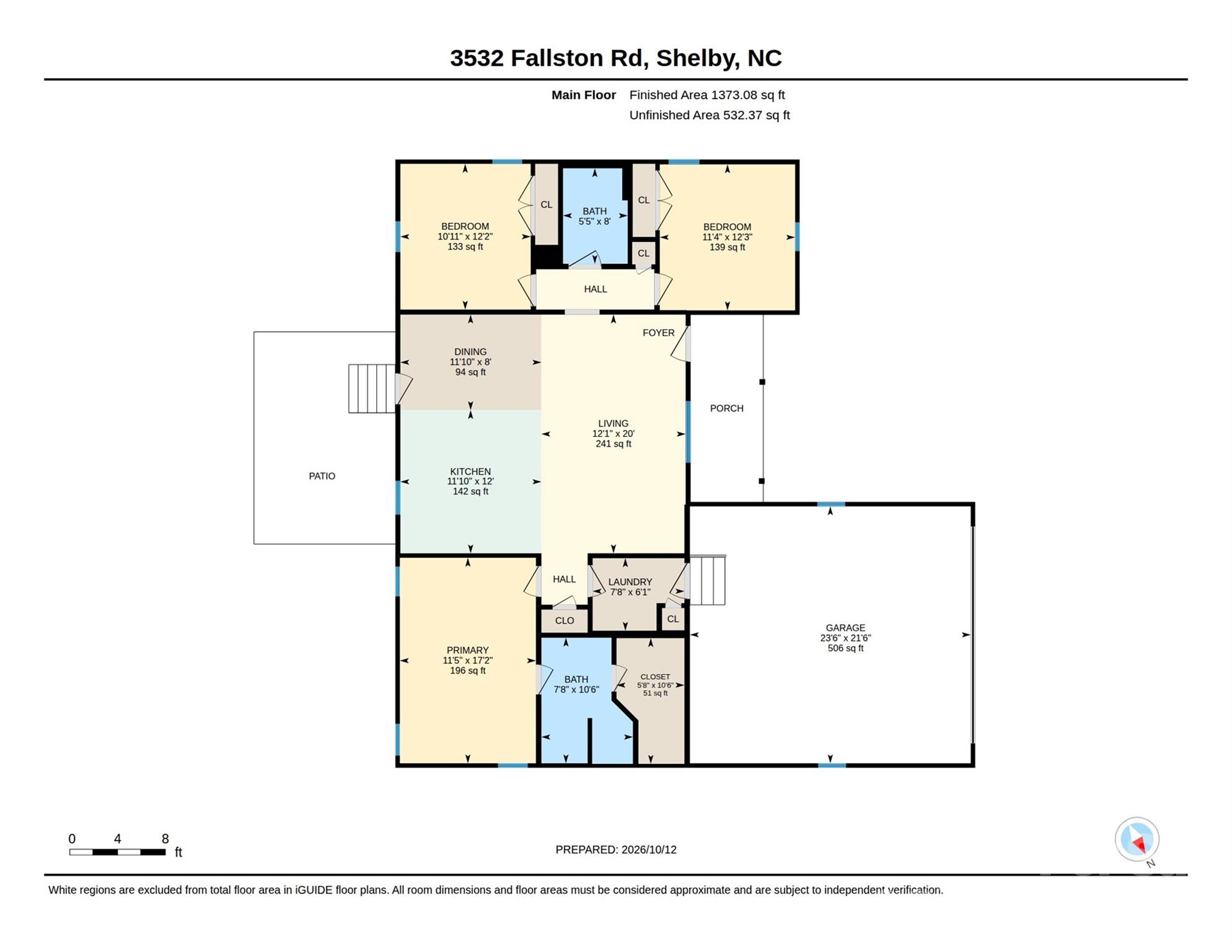 Floor Plan - 3532 Fallston Road, Shelby