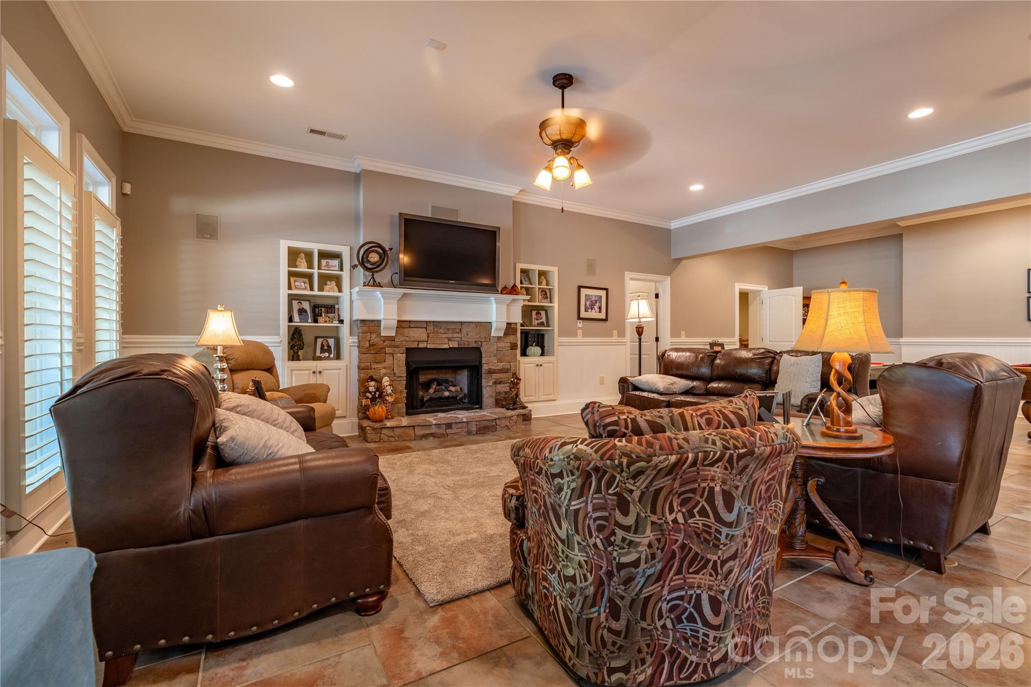 Living Room in Basement - 1427 Merrimont Avenue, Kings Mountain
