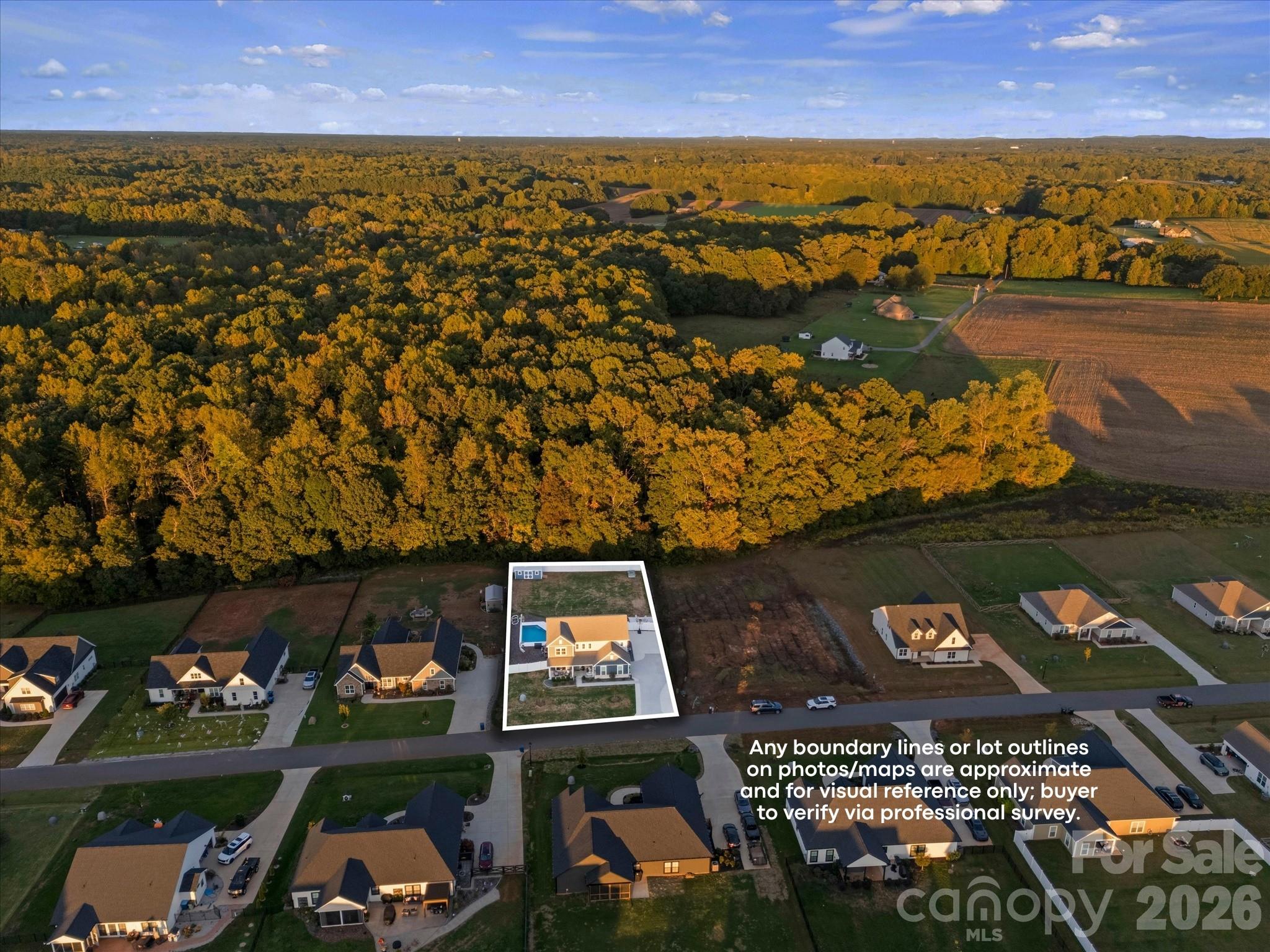 Property backs up to endless trees! (lot lines approximate) - 1305 Coppergate Drive, Salisbury
