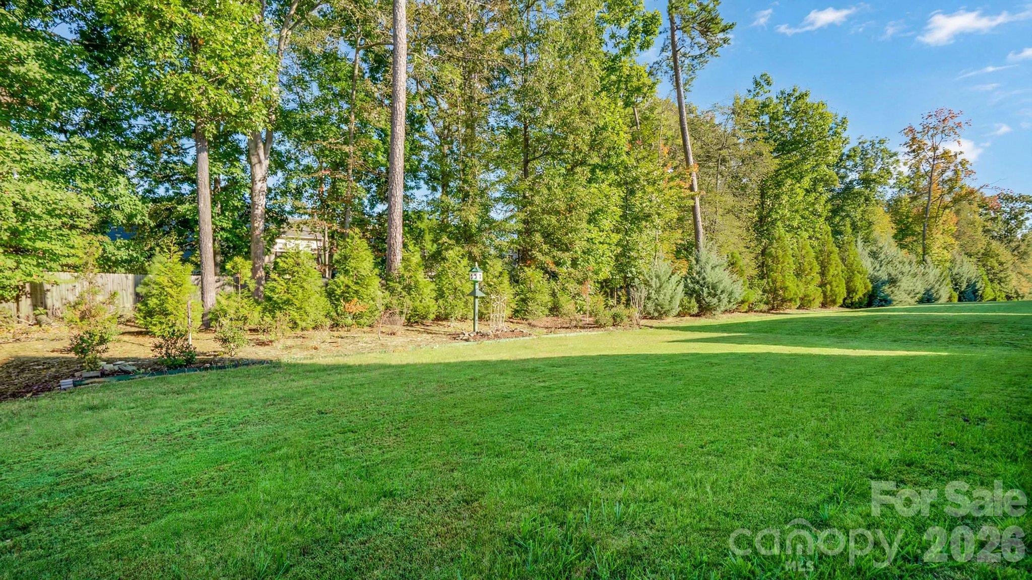 Private backyard with wooded views - 2050 Laney Pond Road, Matthews