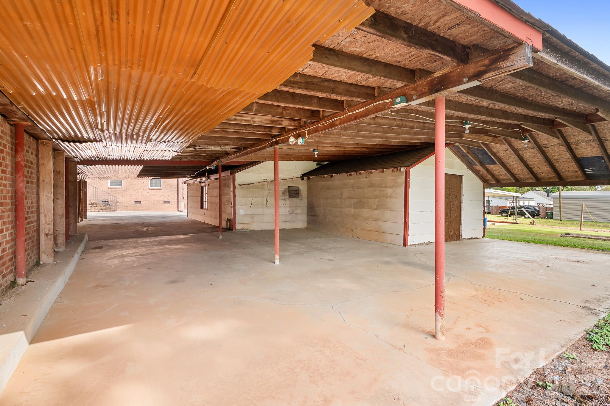 Drive through carport and shed - 35 Sumner Avenue NW, Concord