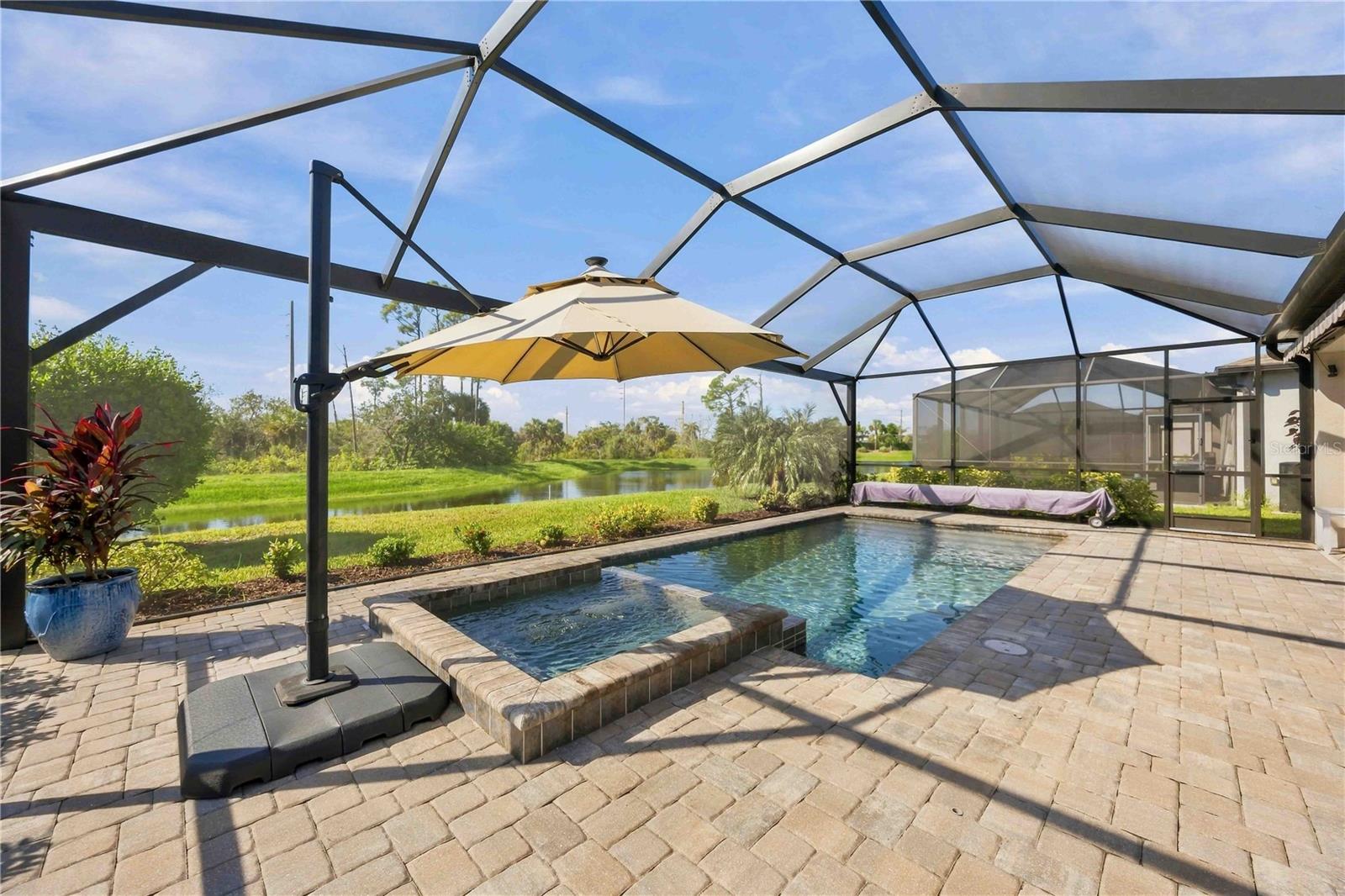 Imagine spending your days enjoying this pool and view! - 15945 HONEY SUCKLE ST, PORT CHARLOTTE