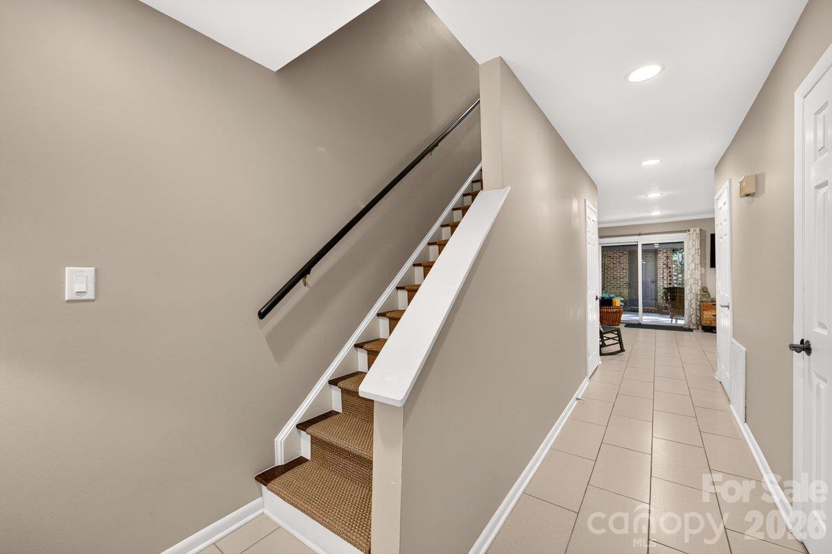 Lower level landing - 5807 Sharon Road, Charlotte