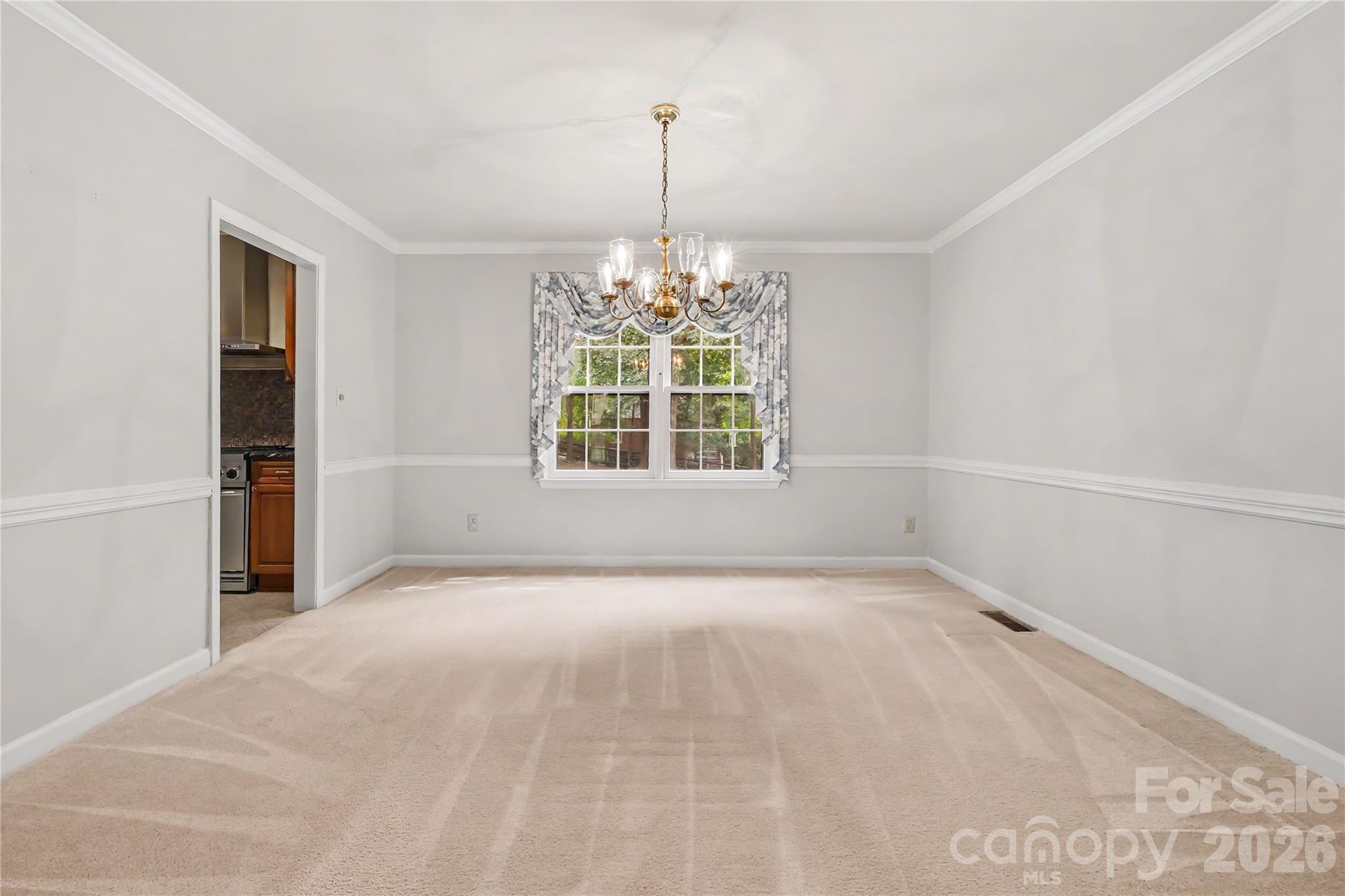 Dining Room - 7615 Quail Hill Road, Charlotte