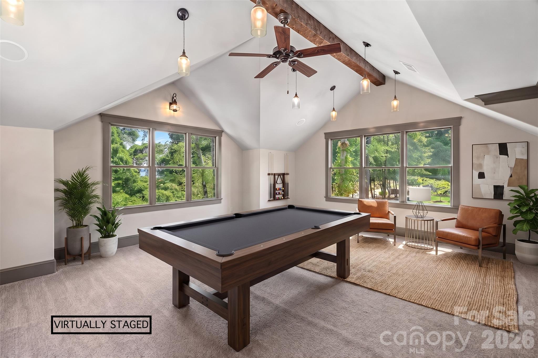 Virtually Staged Second Living quarters/game room/office area - 236 Tuskarora Trail, Mooresville