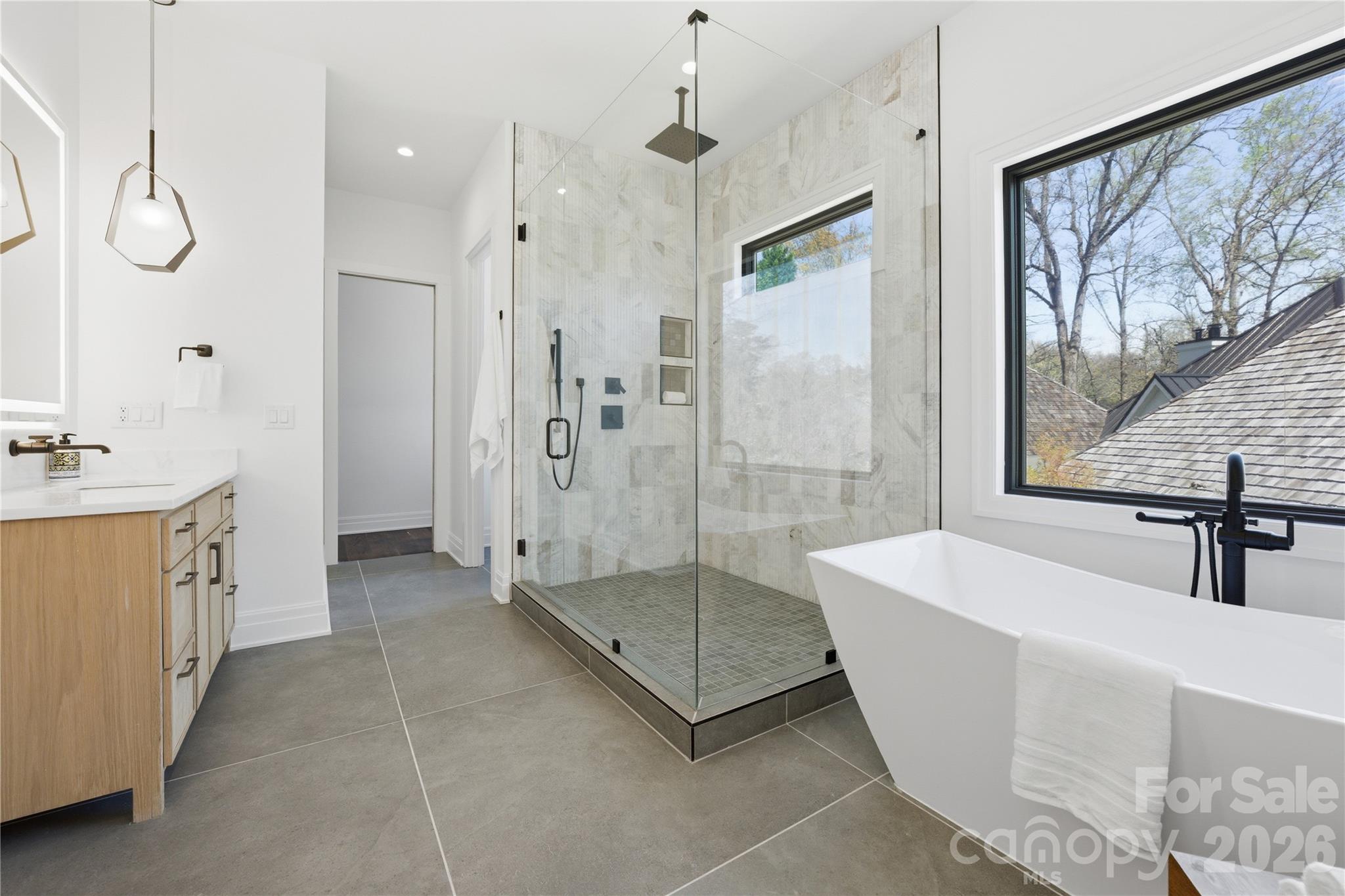 Primary Bathroom - 1423 S Wendover Road, Charlotte