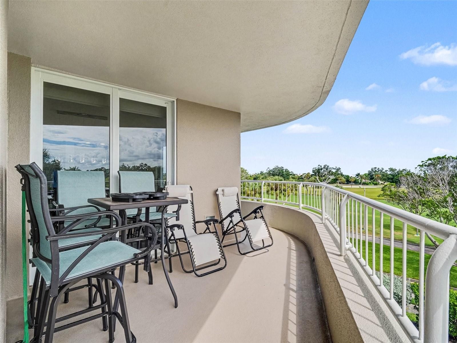 Balcony offers Golf Course, city and partial Gulf Views - 775 LONGBOAT CLUB RD #304, LONGBOAT KEY