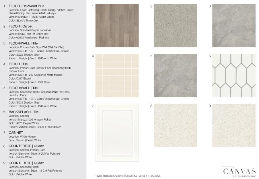 503 Silver Spur Alley design selections! This home is currently under construction and selections are subject to change. - 503 Silver Spur Alley, Indian Trail
