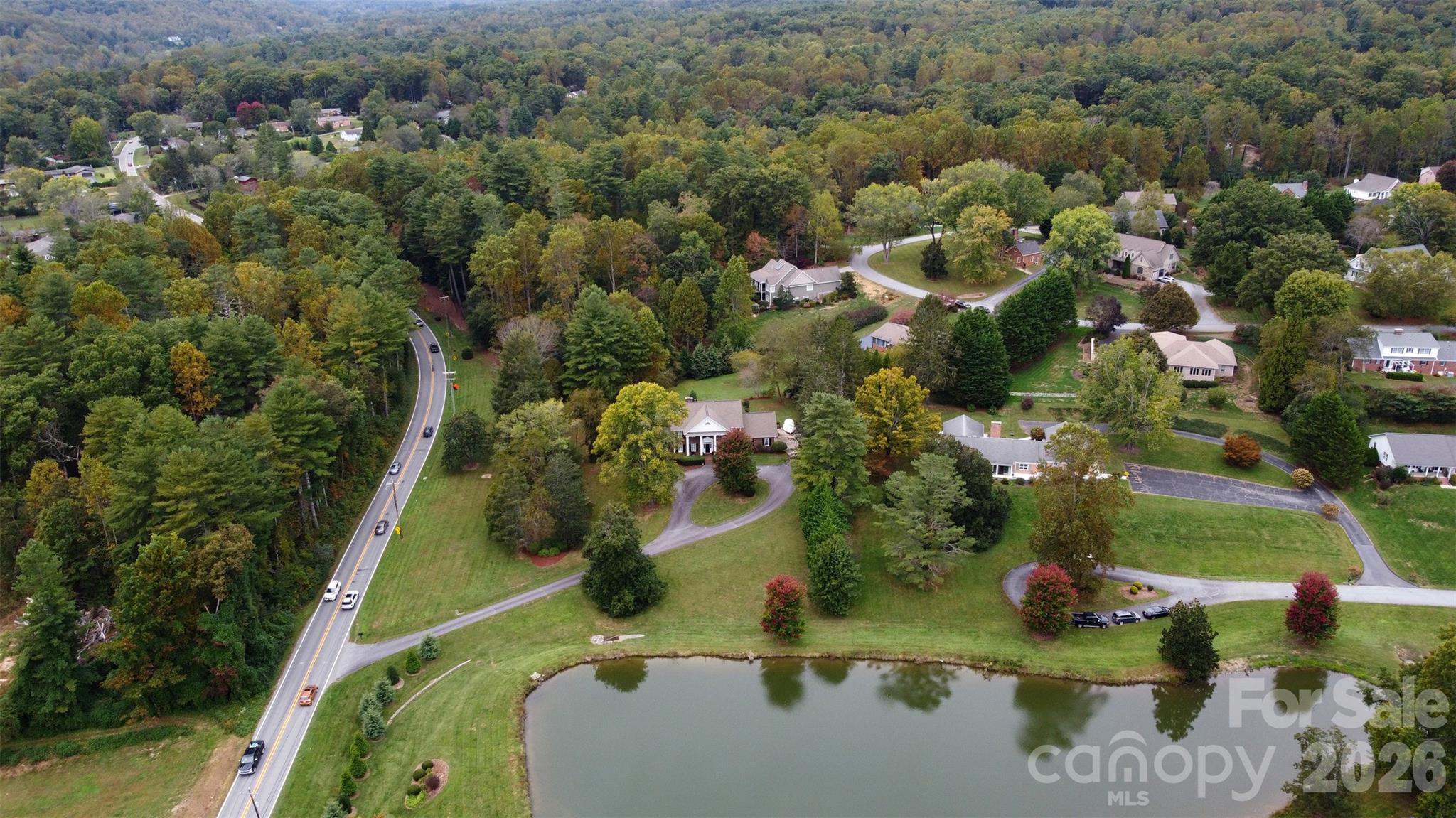 Driveway exits directly onto Brevard Rd. - 2715 Brevard Road, Hendersonville