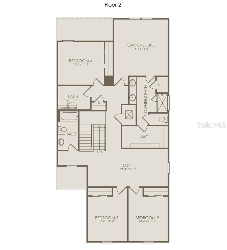 Floor Plan - Floor Two - 4738 HARRINGTON FIELDS DRIVE, DAVENPORT