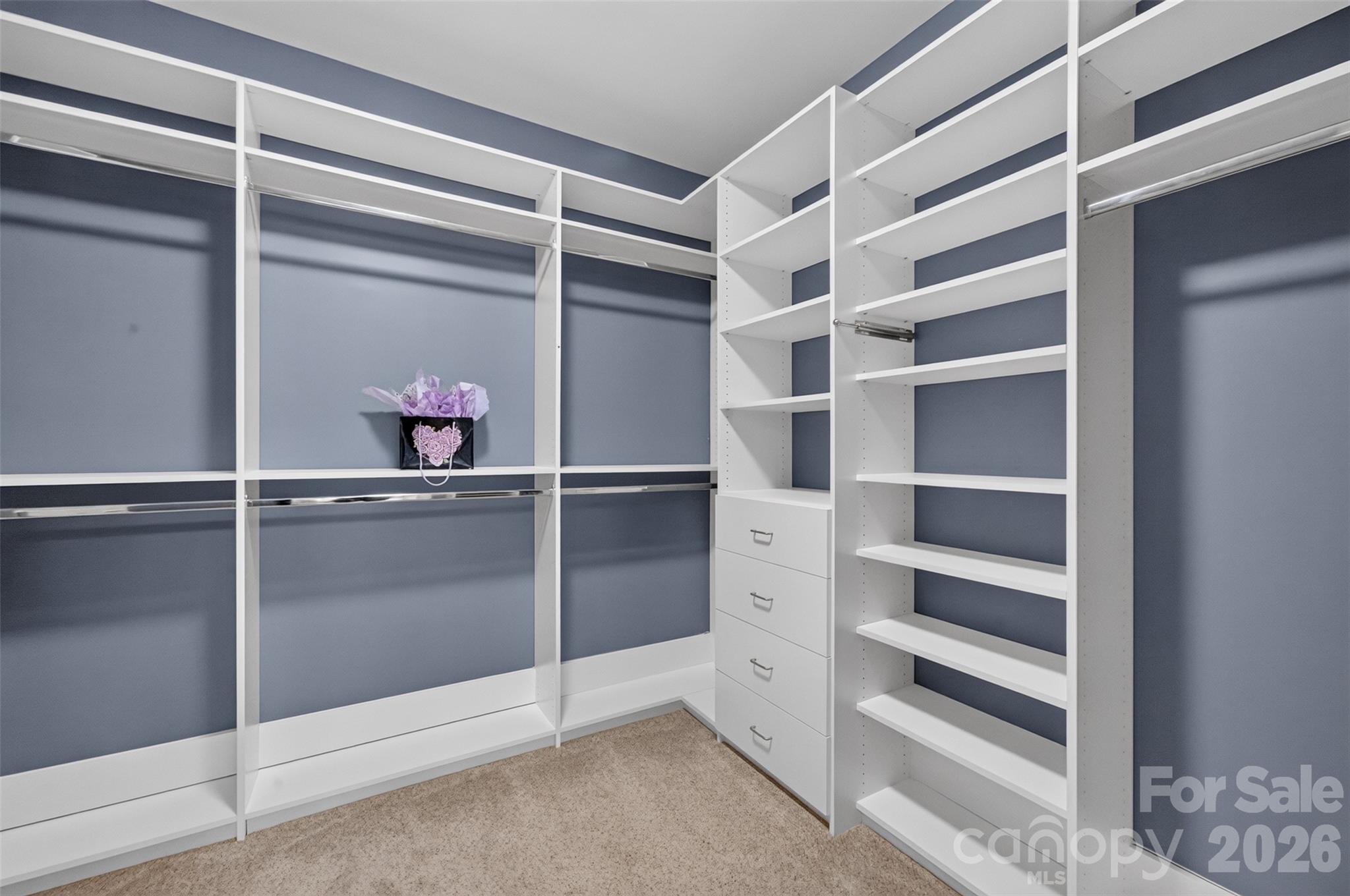 Primary walk-in closet - 122 Maple View Drive, Troutman