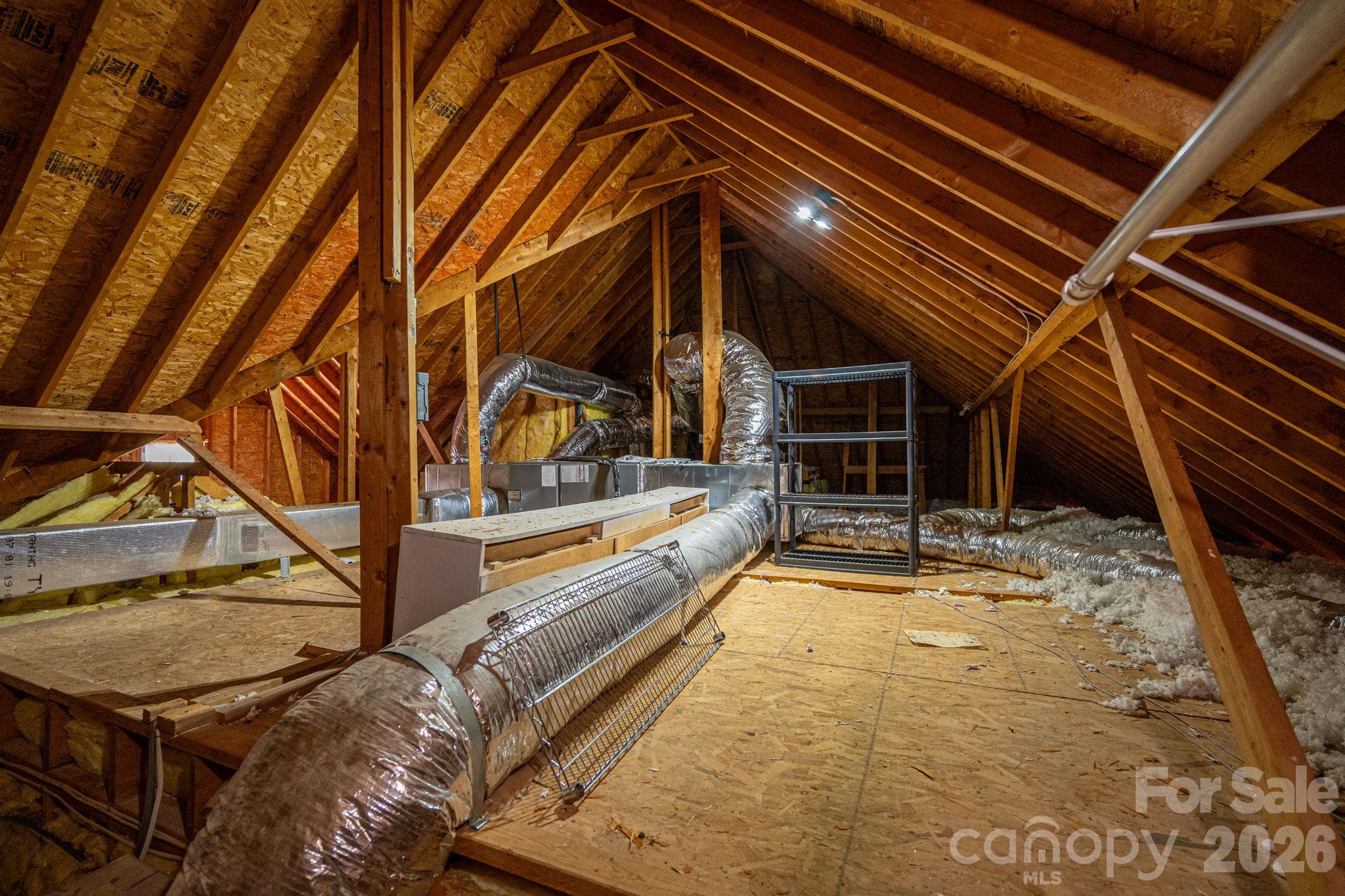 Lots of storage space in the attic - 122 Maple View Drive, Troutman
