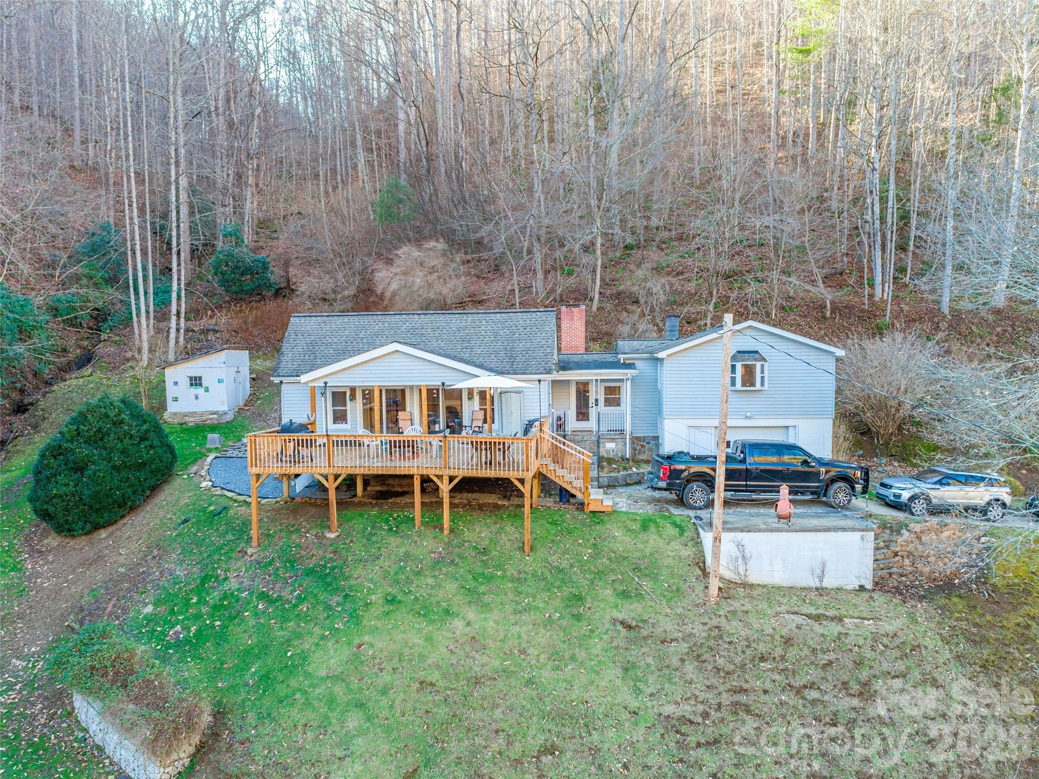 Drone view of home! - 12982 US 19W Highway, Burnsville