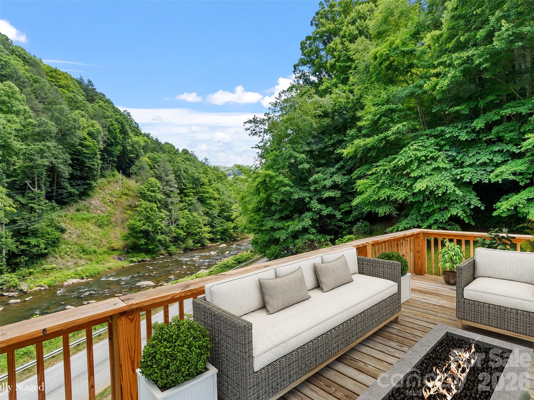 Listen to the river, and take in the views, on the newly built large deck! - 12982 US 19W Highway, Burnsville