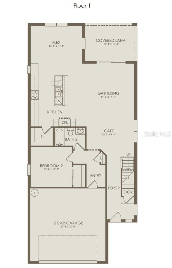 Floor Plan - Floor One - 4730 HARRINGTON FIELDS DRIVE, DAVENPORT