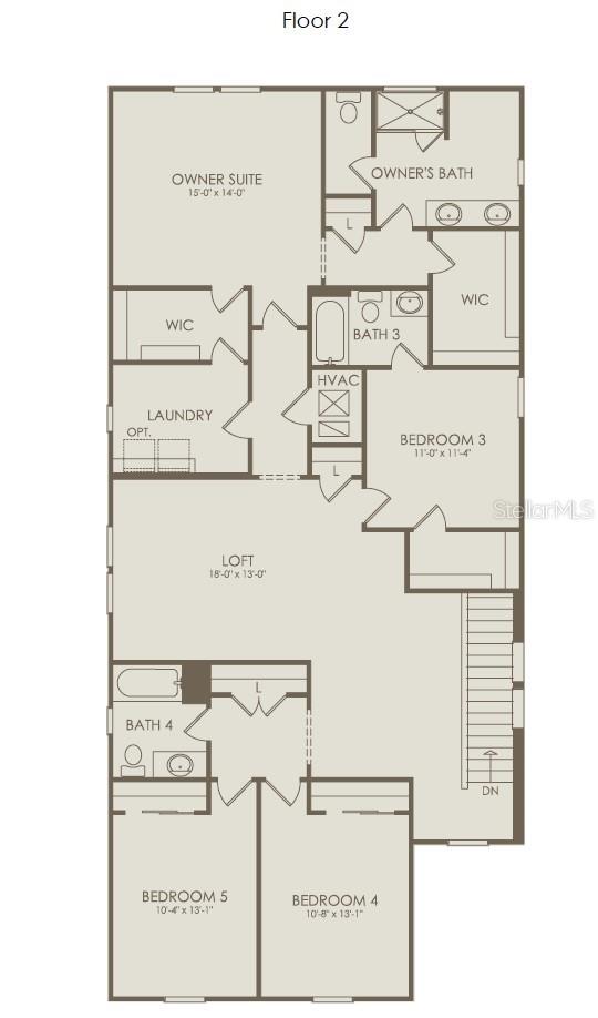 Floor Plan - Floor Two - 4730 HARRINGTON FIELDS DRIVE, DAVENPORT