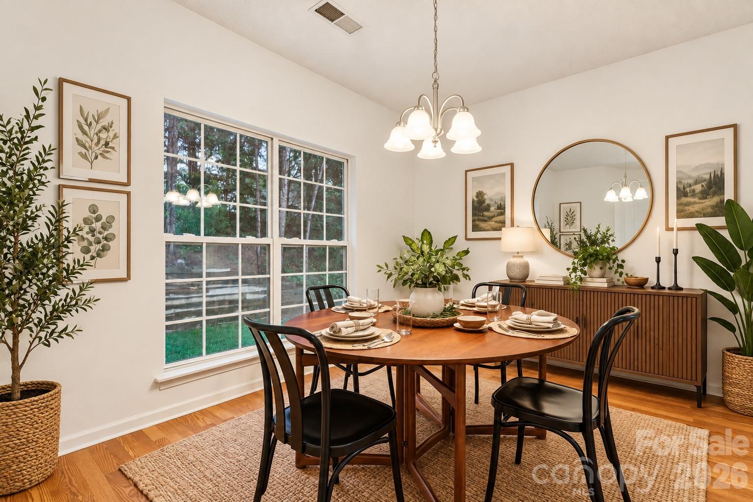 virtually staged dining room - 5645 Winslow Avenue NW, Concord