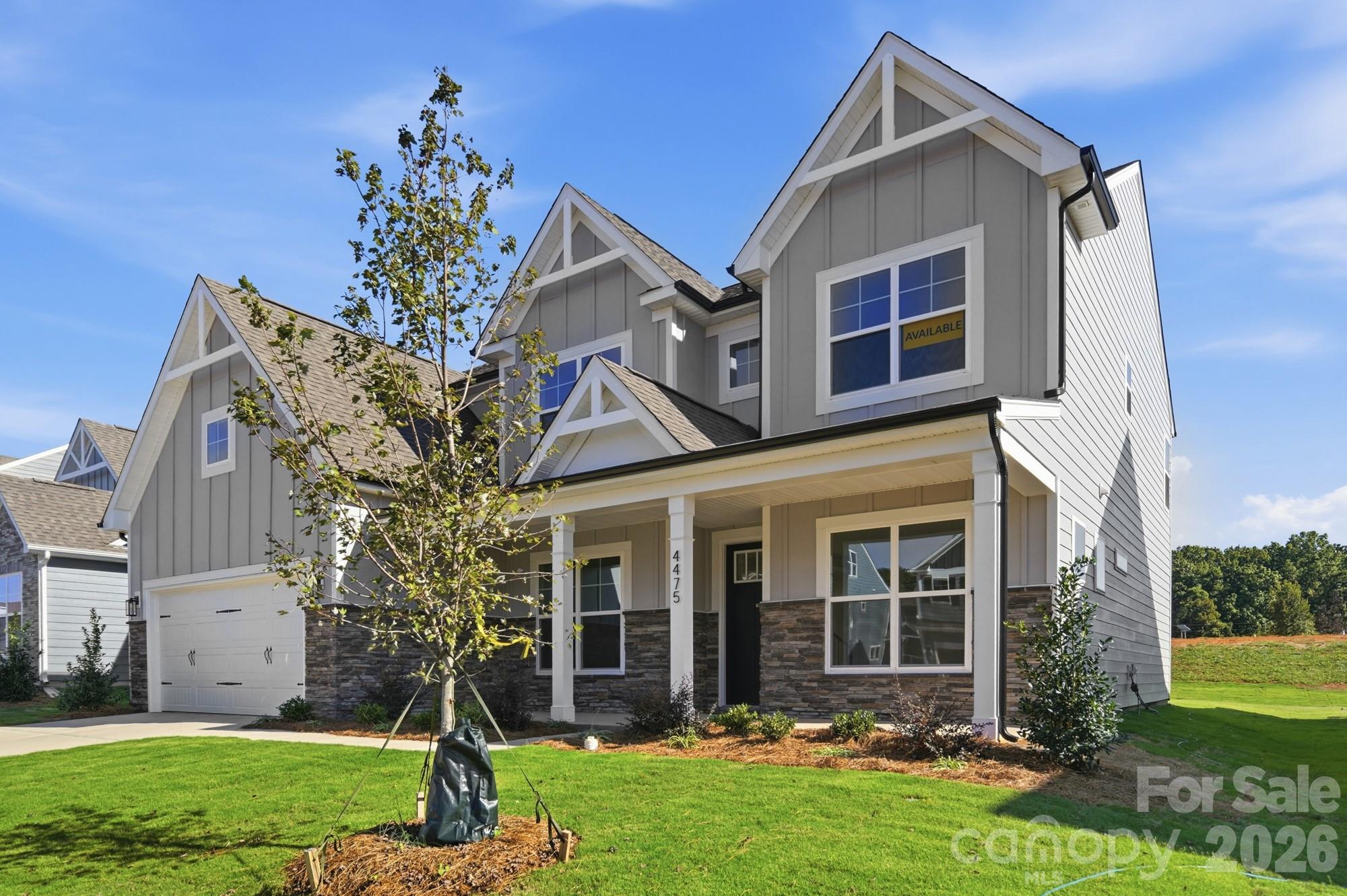 Homesite 111 features a Charleston L floorplan - 4475 Blue Mound Court, Stanley