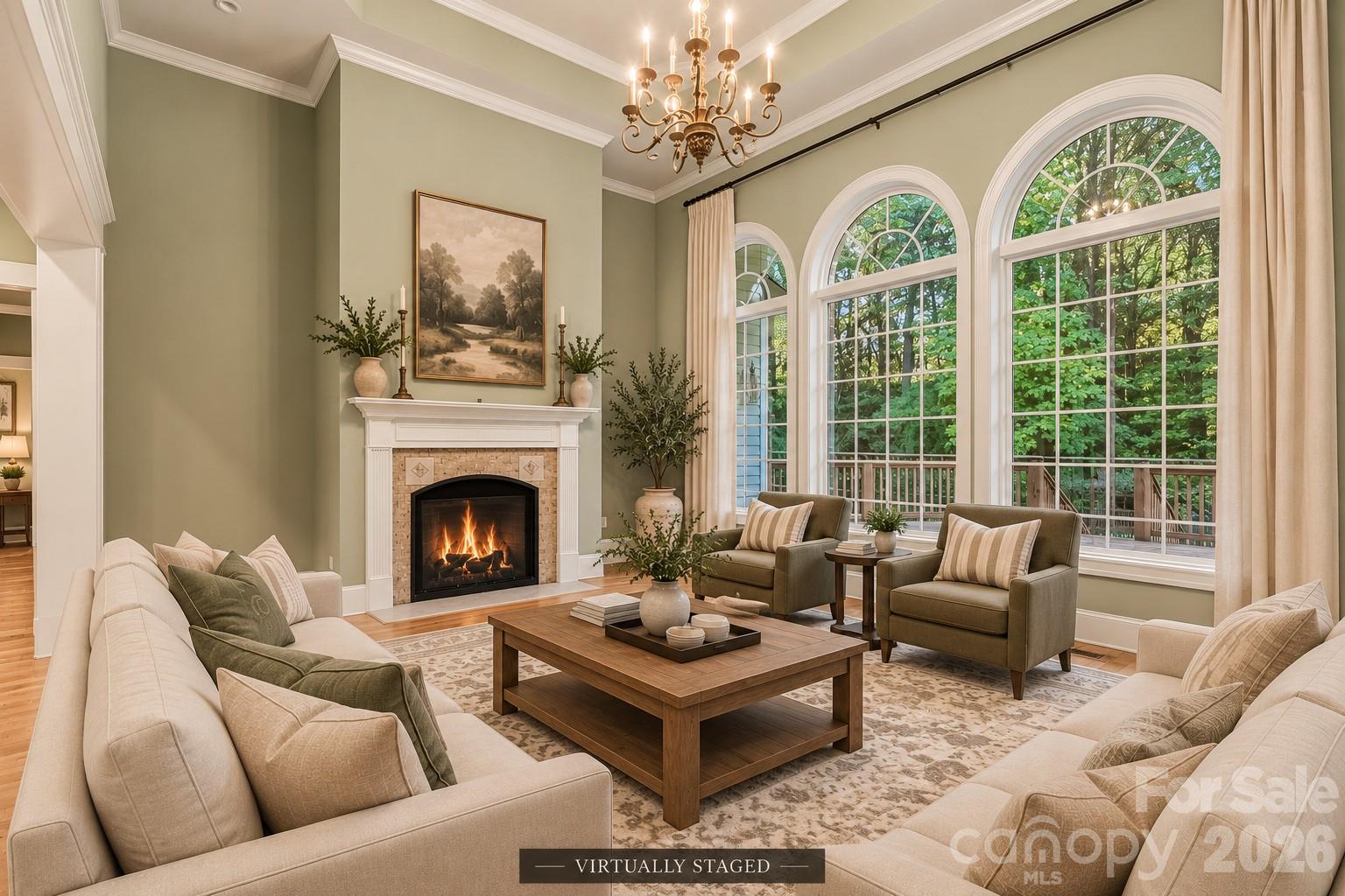 Virtually staged/enhanced - 8611 Kerns Meadow Lane, Huntersville