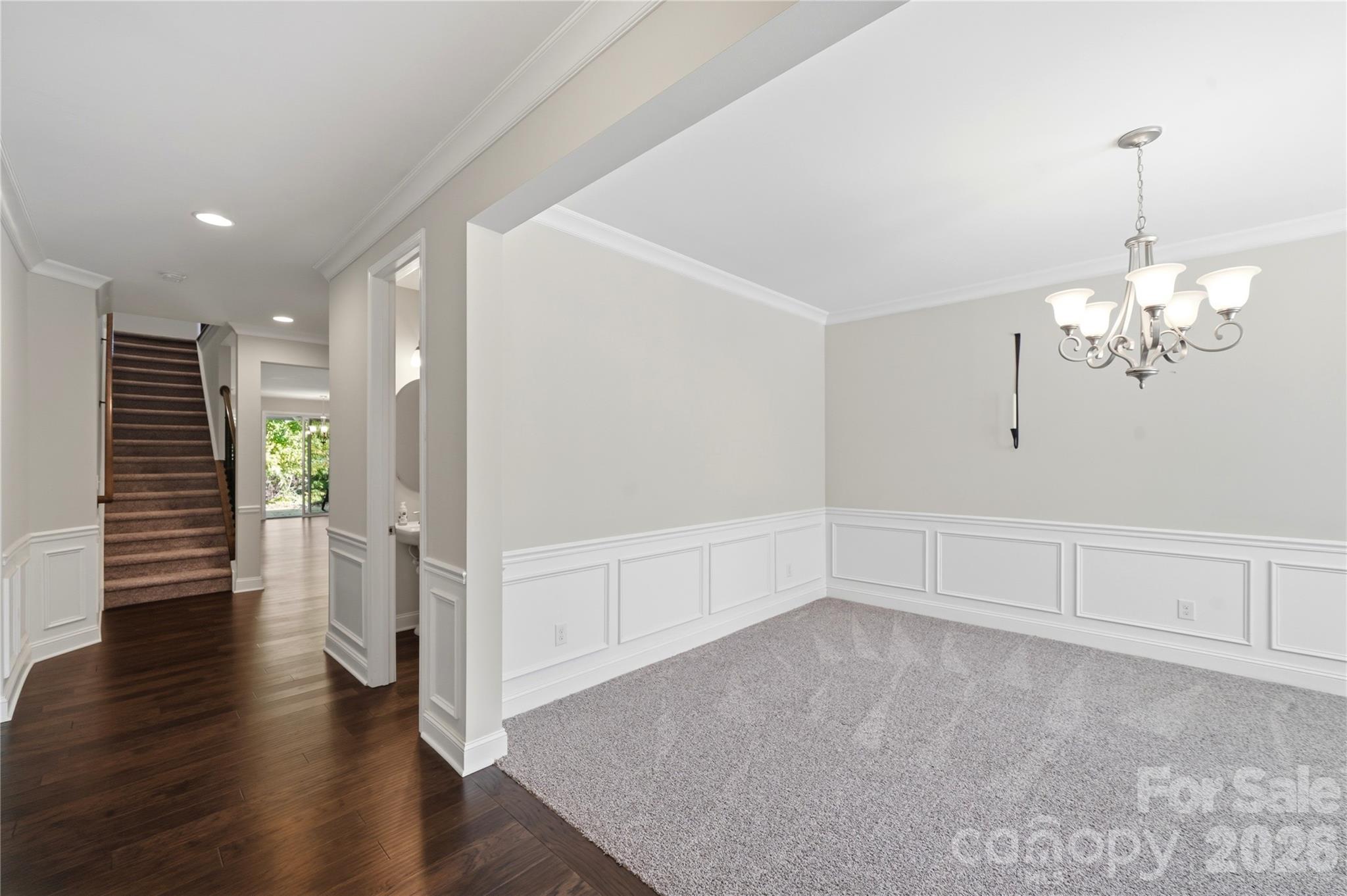 As you enter you will find a Large Bright Dining Room - 8719 Shadetree Street, Huntersville