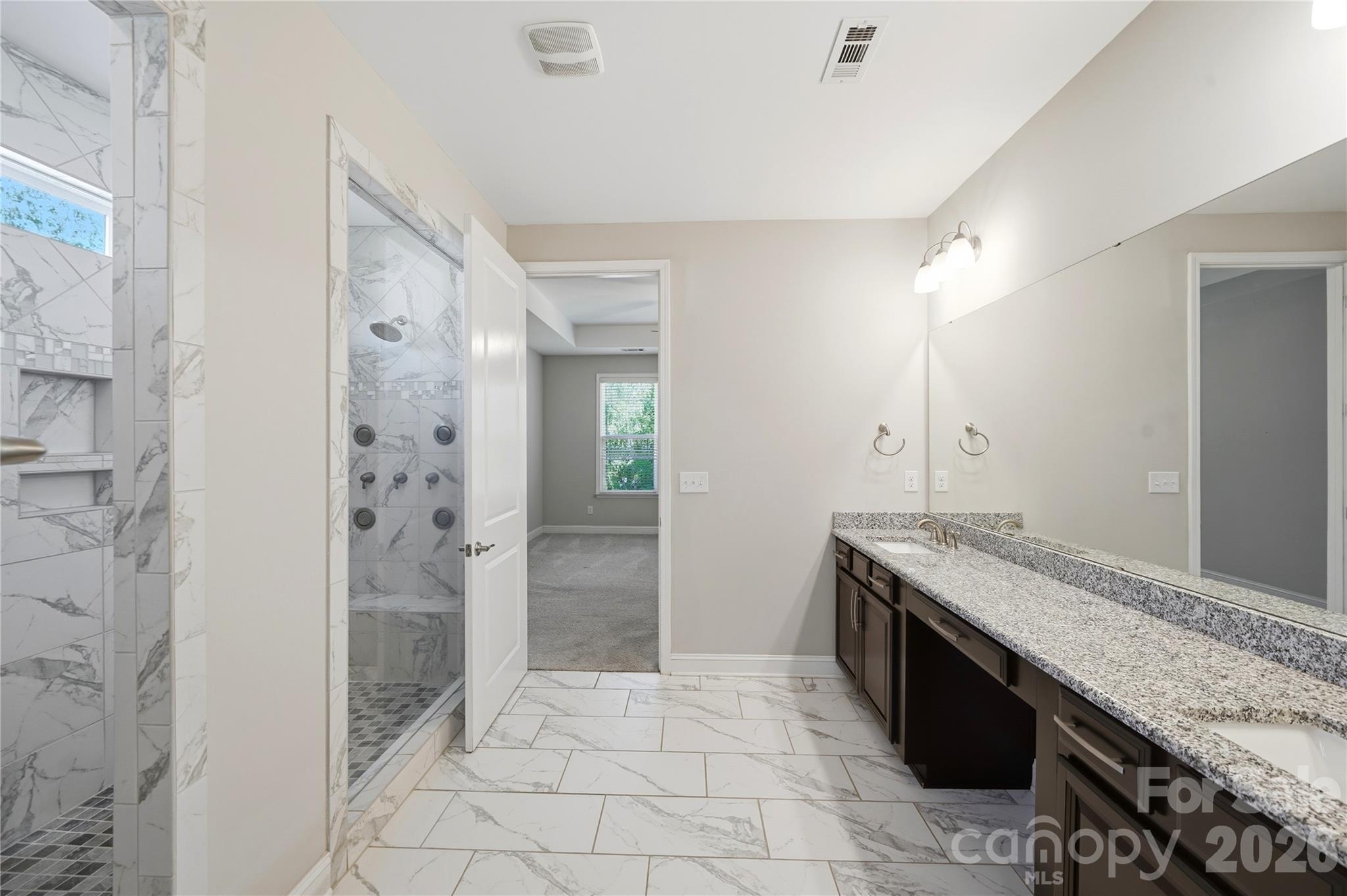 Incredible Spa Like Primary Bath - 8719 Shadetree Street, Huntersville