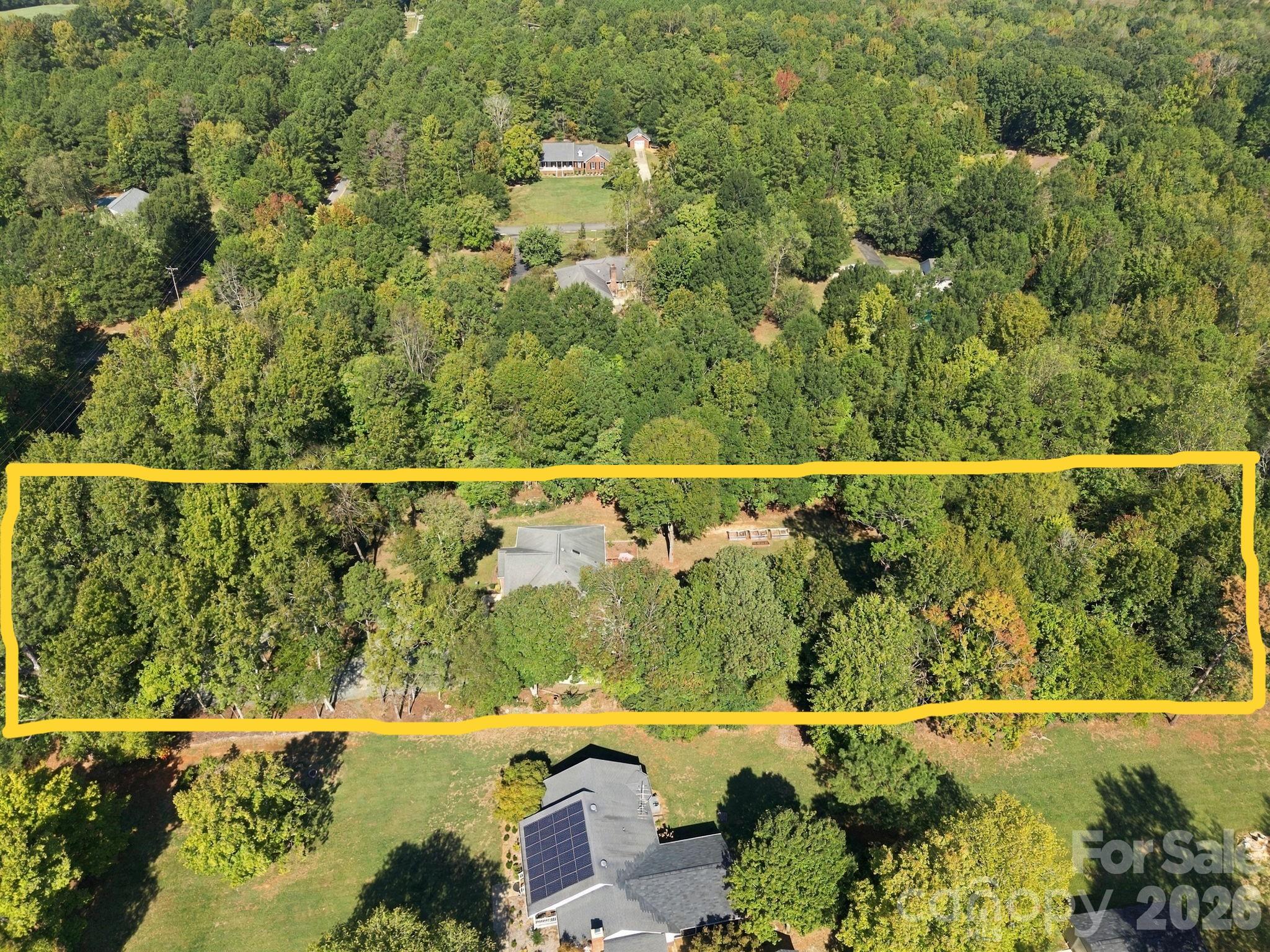 Approximate property boundaries. - 6611 Providence Road S, Waxhaw