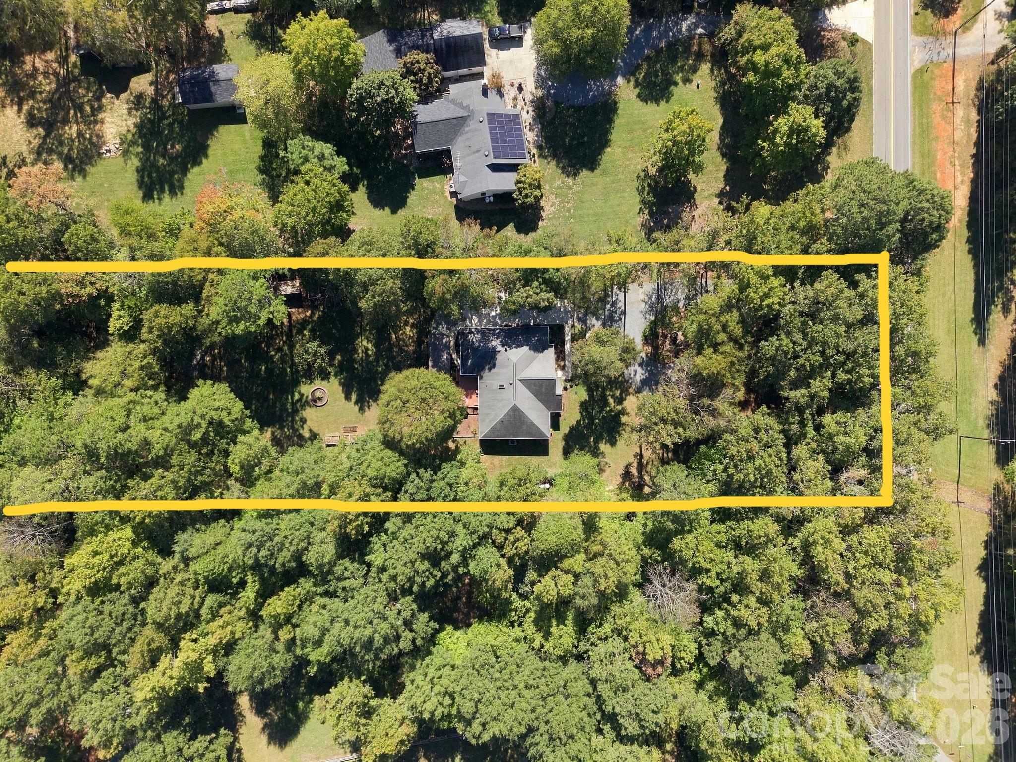 Approximate property boundaries. - 6611 Providence Road S, Waxhaw