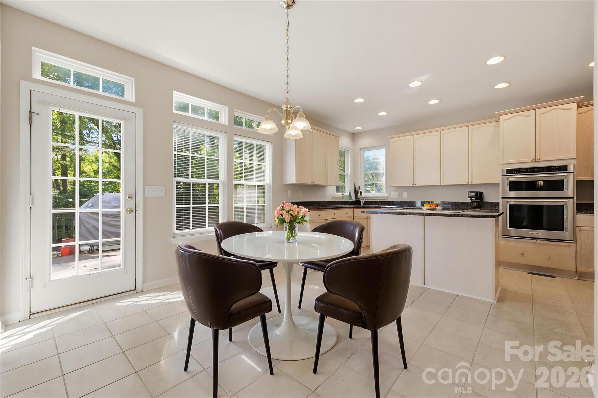 Virtually staged breakfast area - 6211 Chavel Lane, Charlotte