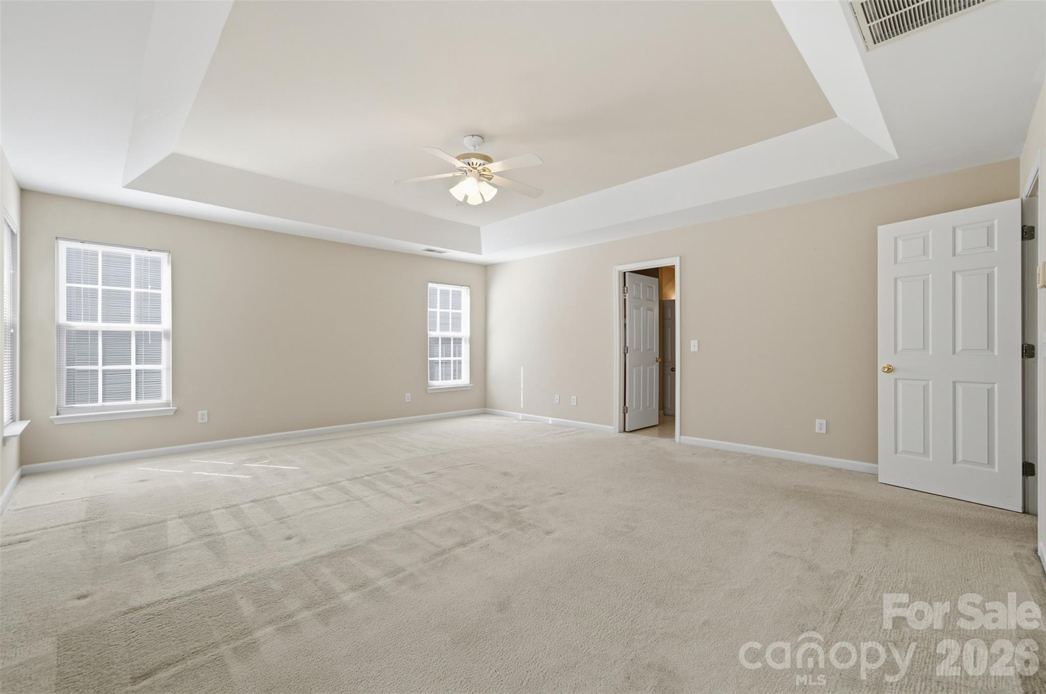 Primary suite w/trey ceiling - 6211 Chavel Lane, Charlotte